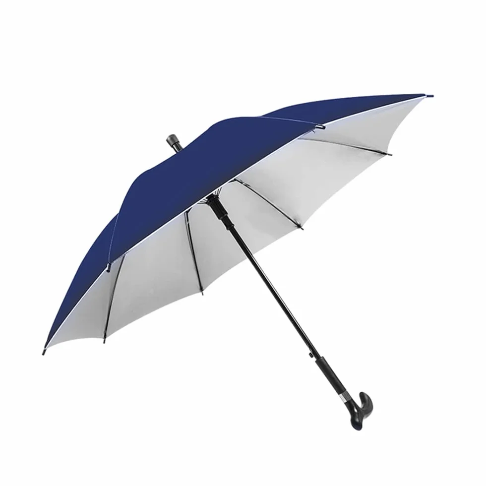 Parasol przeciwsłoneczny 2 w 1 laska dla osób starszych antypoślizgowy wielofunkcyjny parasol podróżny idealny prezent dla rodziców
