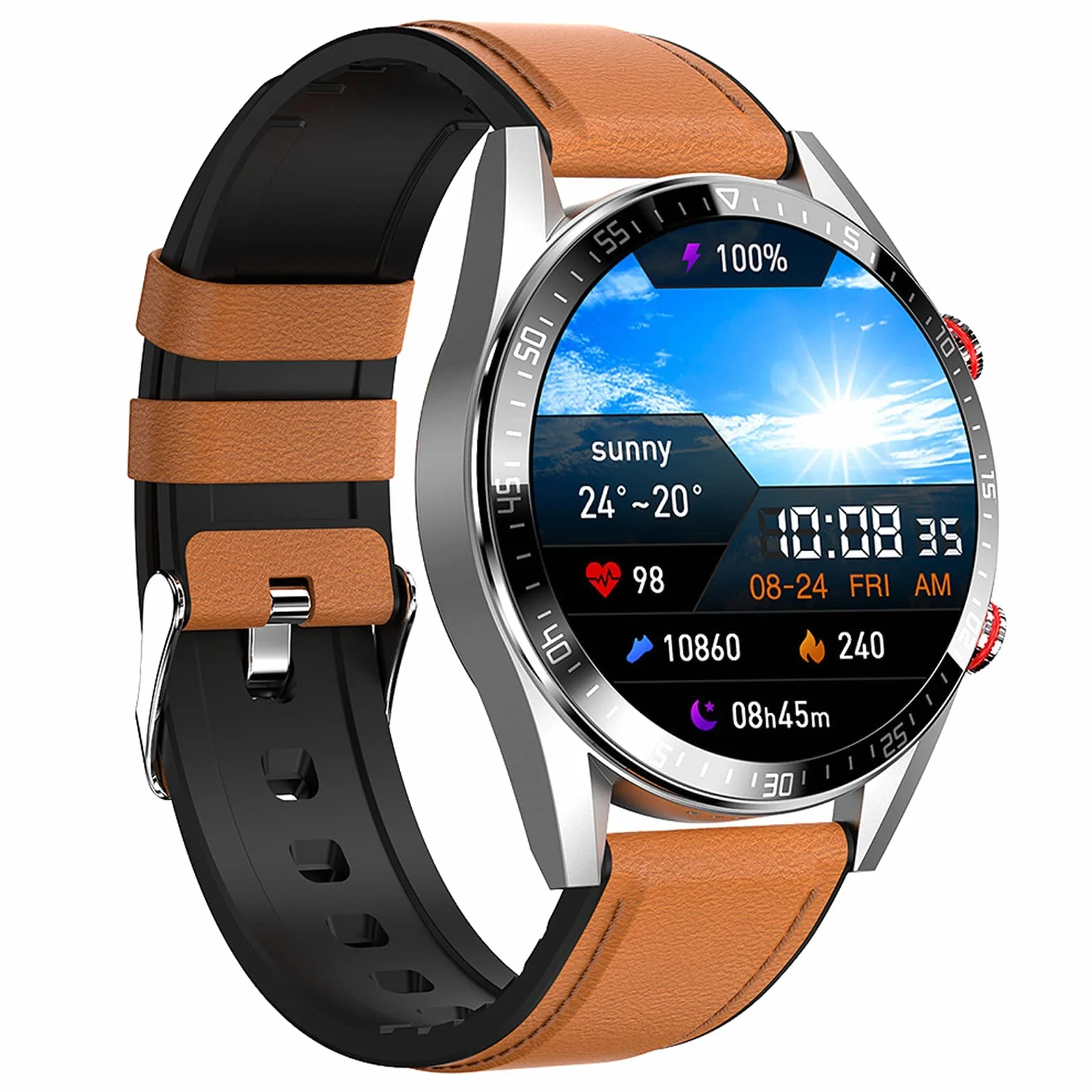 Inteligentne zegarki męskie i damskie 1,39 cala Bluetooth Fitness Tracker z aplikacją monitorującą w czasie rzeczywistym Przypomnienia o wiadomościach IP68 Wodoodporne męskie inteligentne zegarki dla