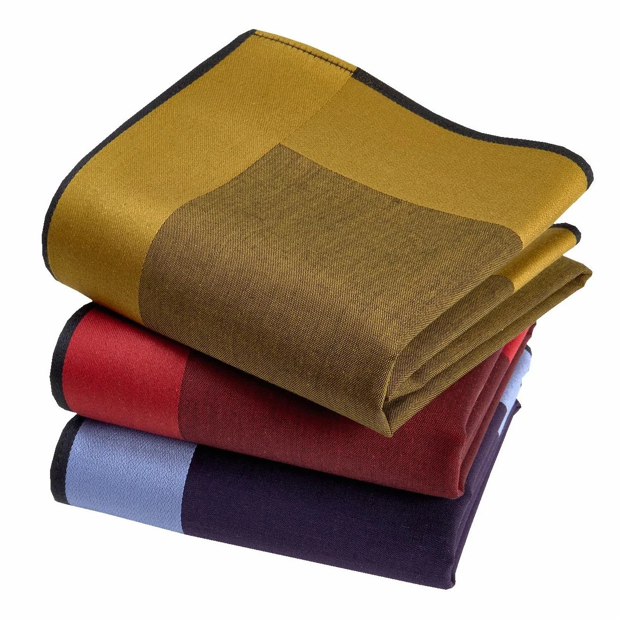 Chusteczki męskie Premium 100% bawełna czesana - 45cm x 45cm - 3 sztuki - Model A13