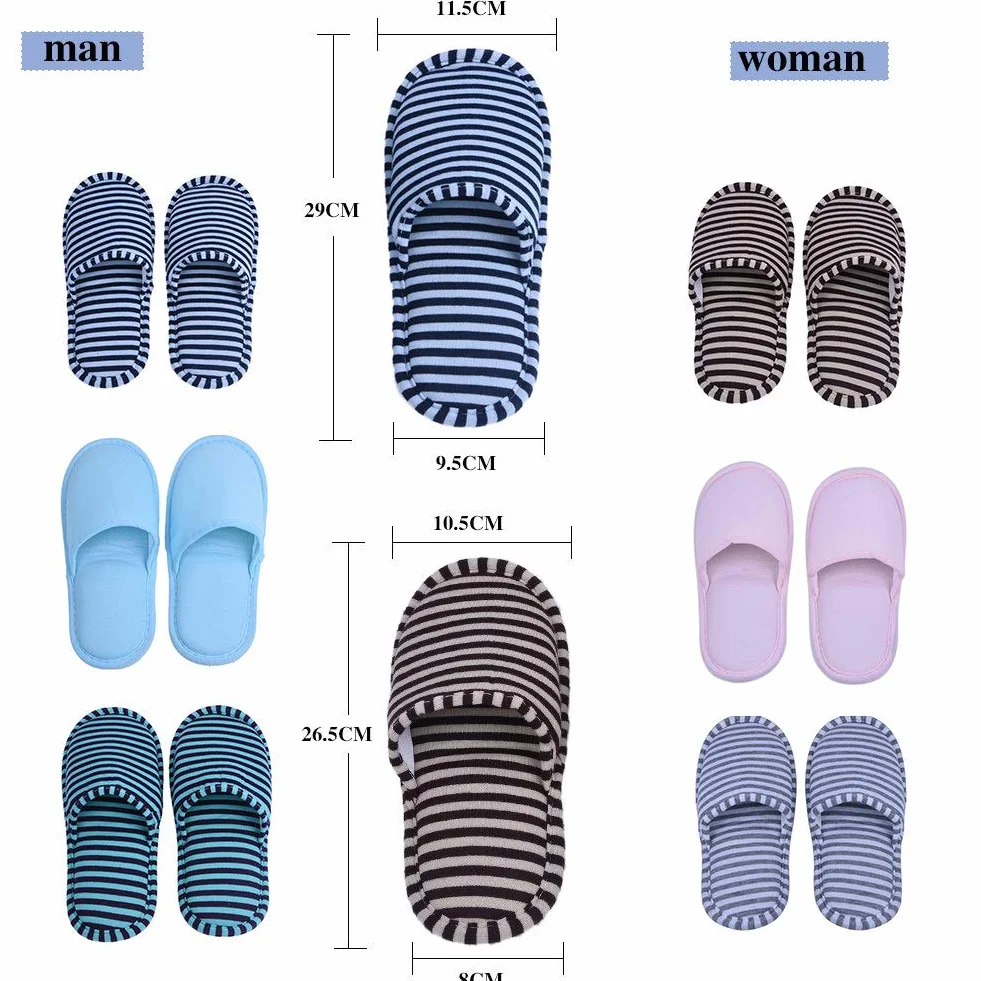 Podróżne składane kapcie unisex mężczyźni kobiety wygodne przenośne wielokrotnego użytku wewnątrz miękkie bawełniane antypoślizgowe kapcie z torbą do przechowywania do domu hotelu podróży wewnątrz na zewnątrz 1 para