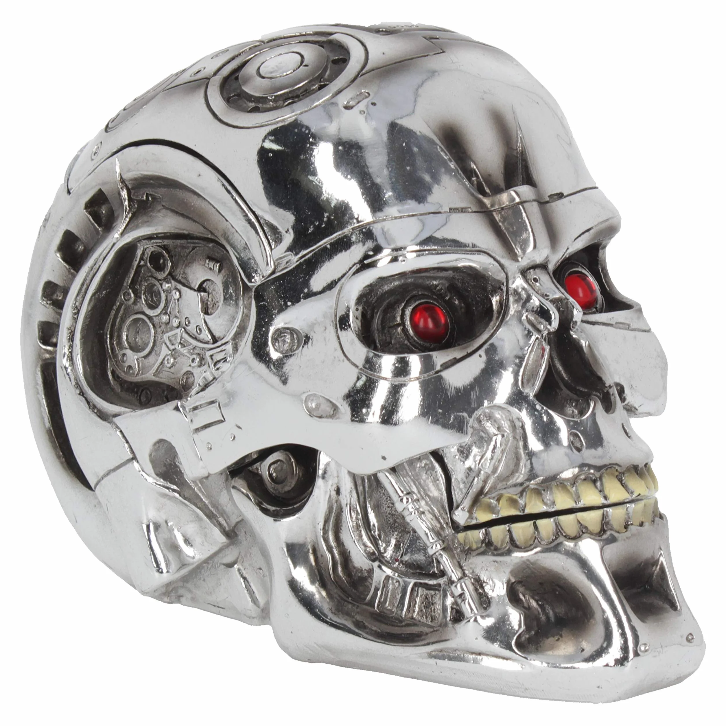 Nemesis Now Terminator pudełko 18 cm srebrne żywica