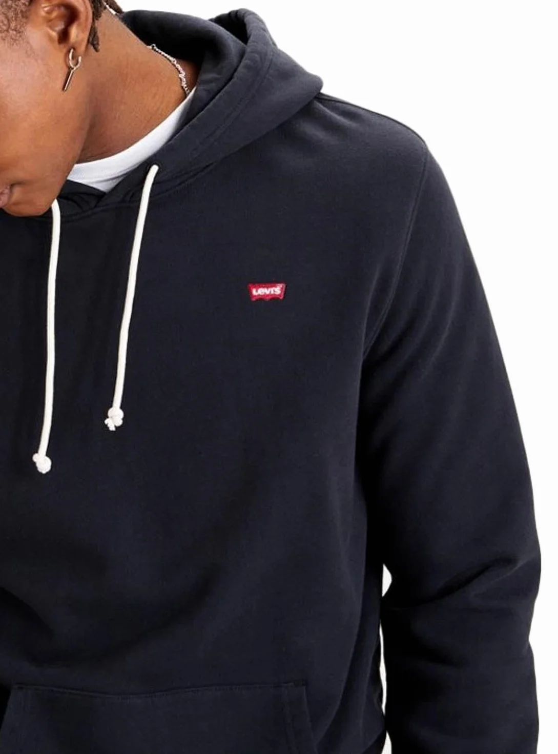 Levi's New Original Sweatshirt Hoodie Mężczyźni, Mineral Black, S