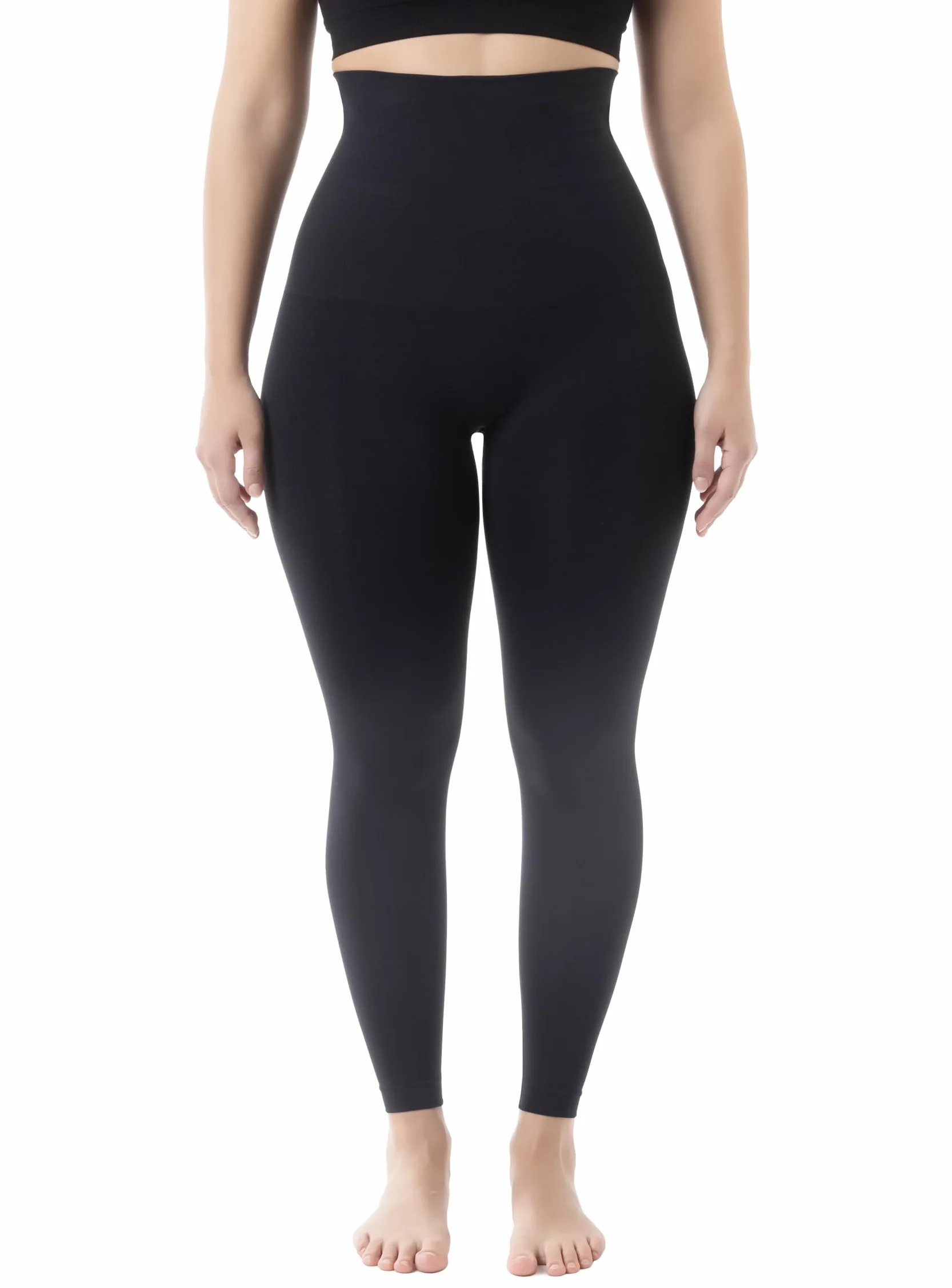 Farmacell Legginsy Antycellulitowe Damskie Modelujące z Efektem FIR, Odwijany Pas, Made in Italy, 609Y