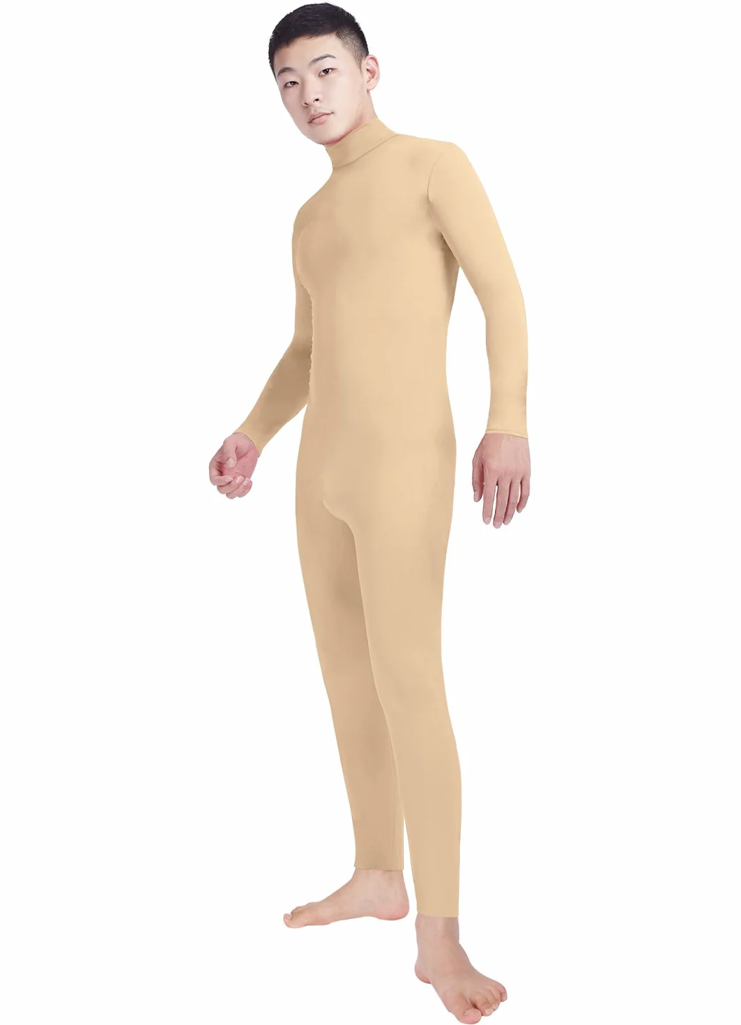 Chłopięce męskie spandex golf z długim rękawem jednoczęściowy strój taneczny unitard body