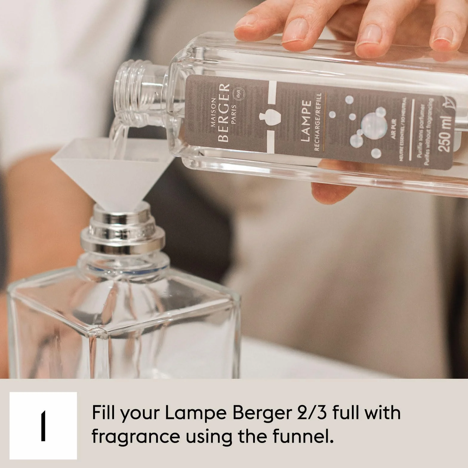 MAISON BERGER - Refill Lampe Berger Coco Monoï – gotowa do użycia – czyści i pachnie – delikatna, równomierna i długotrwała zapach – 500 ml
