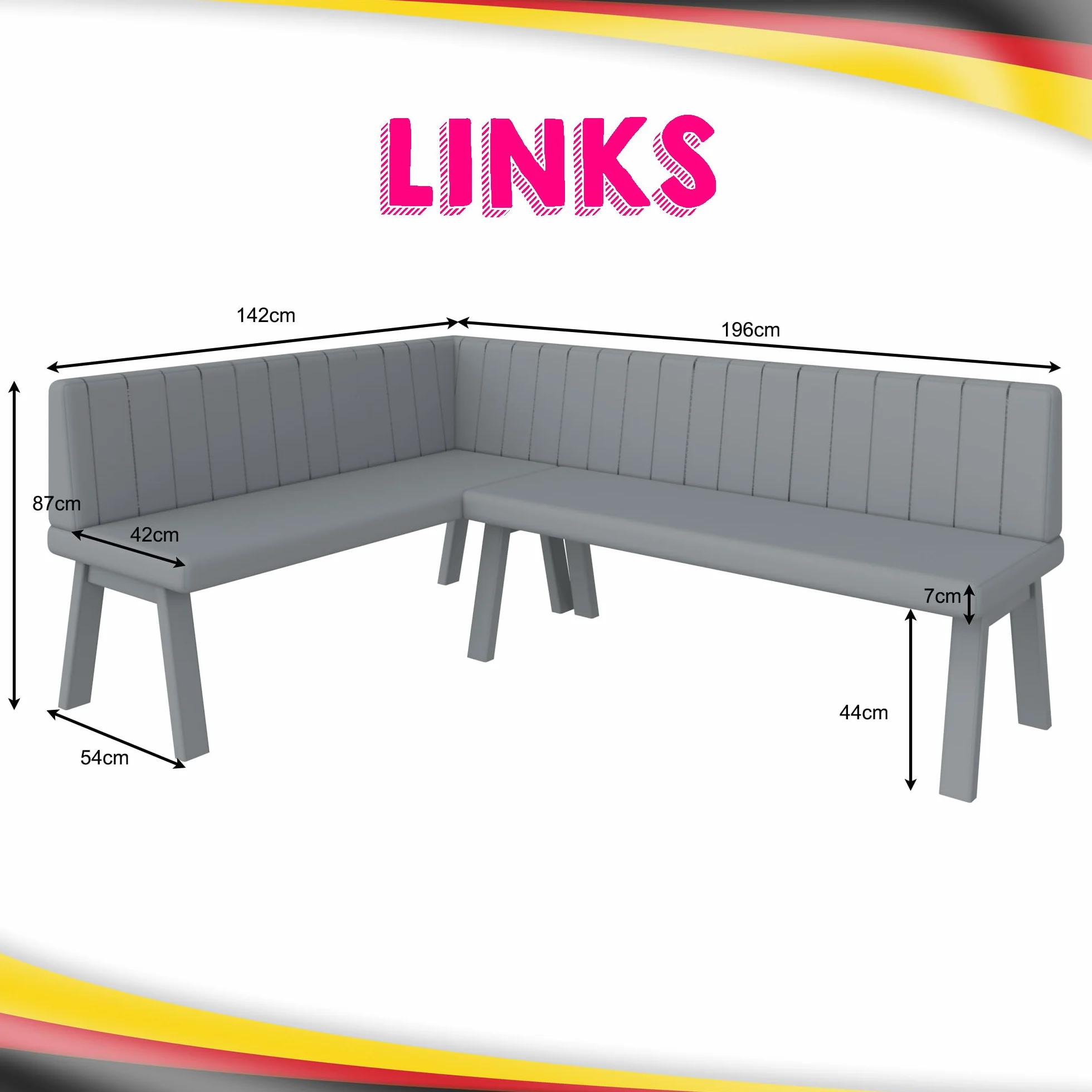 Akiko Metal A Narożnik 142 x 196