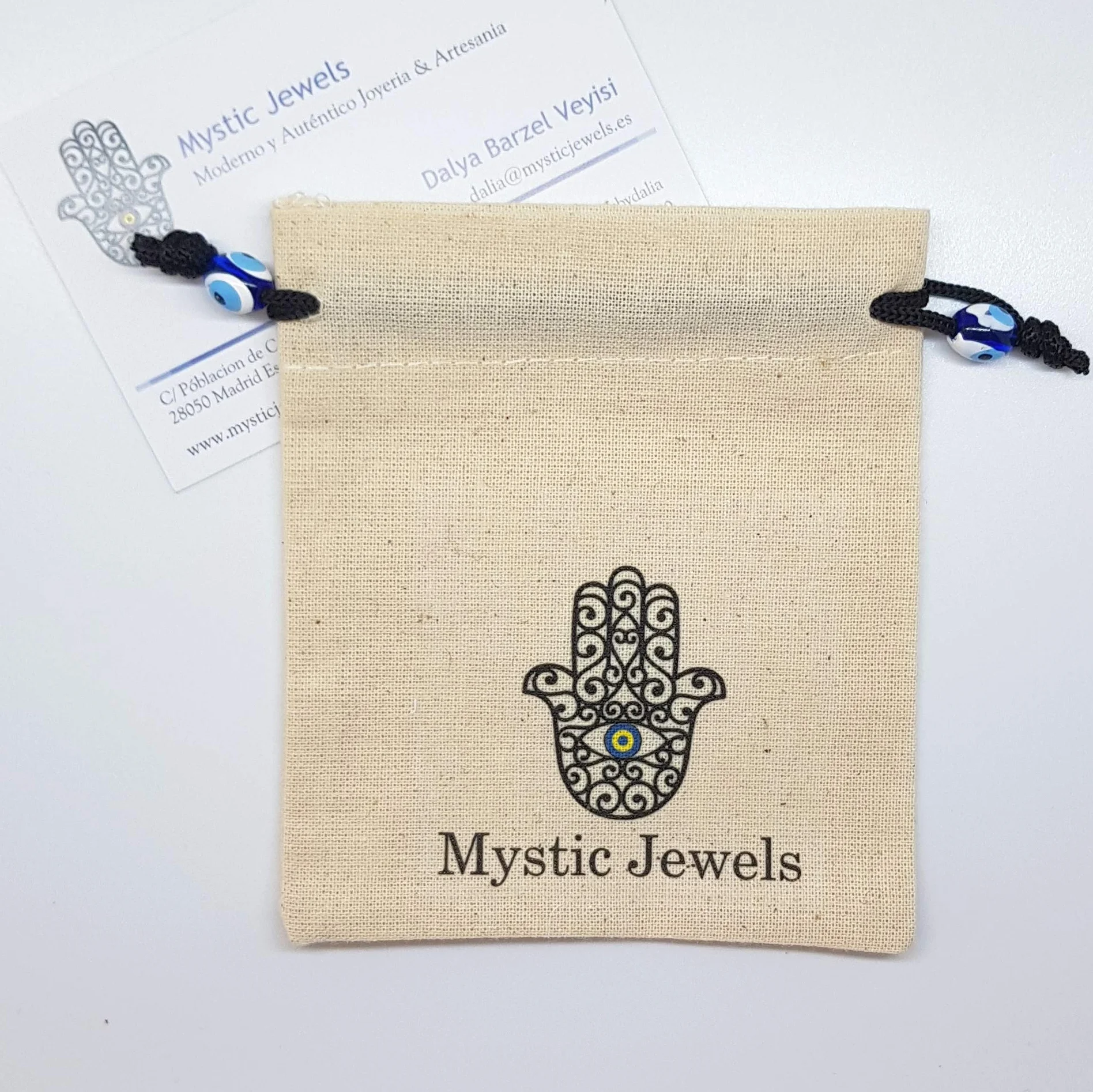 MYSTIC JEWELS By Dalia - Bransoletka Kabbalah - 7 węzłów z czerwoną nicią - Unisex - Regulowana - Ochrona złego oka, Powodzenia, Good Luck