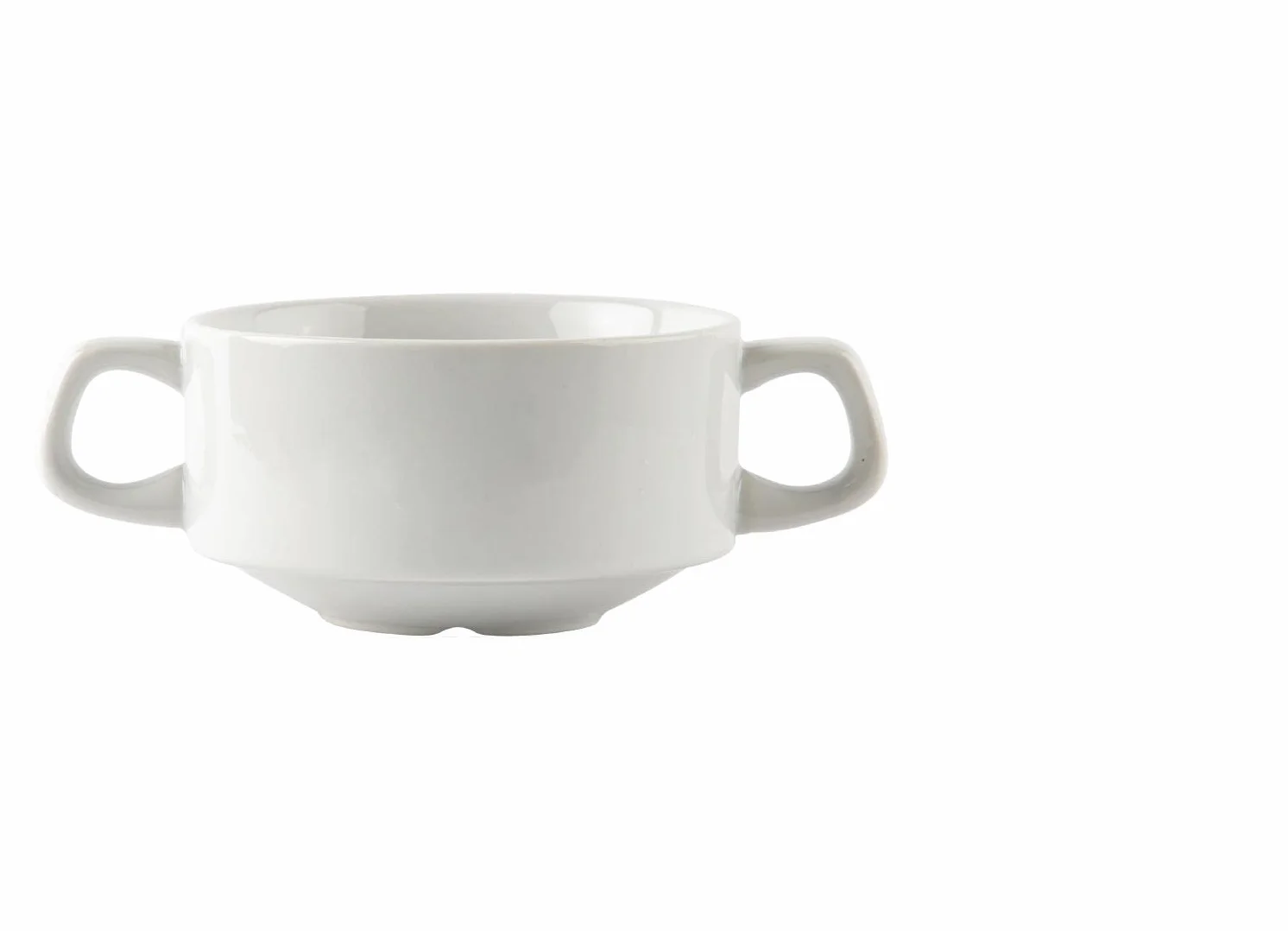Olympia Miski do zupy z białej porcelany 300 ml x 12