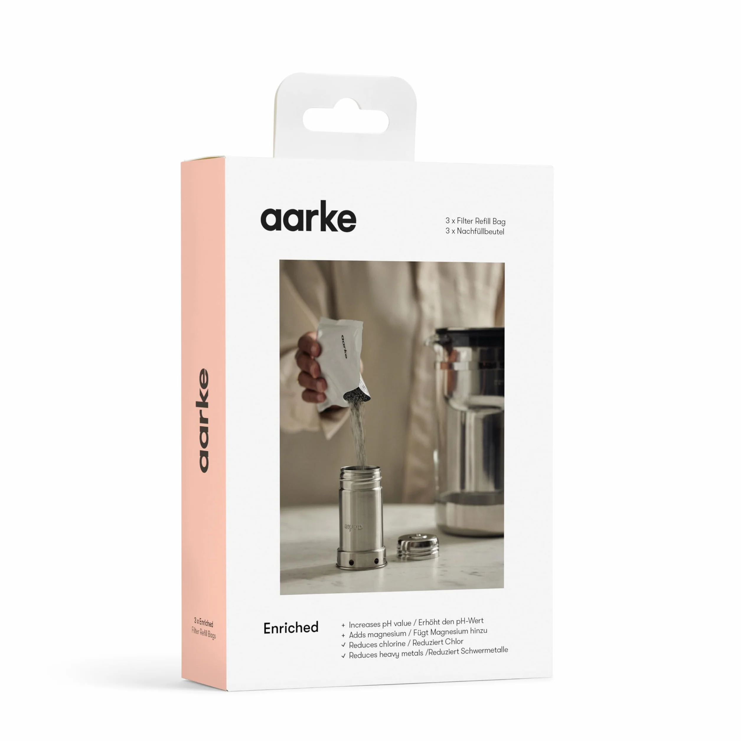 Aarke woreczki z granulkami filtrującymi Enriched do wody 3x120 l