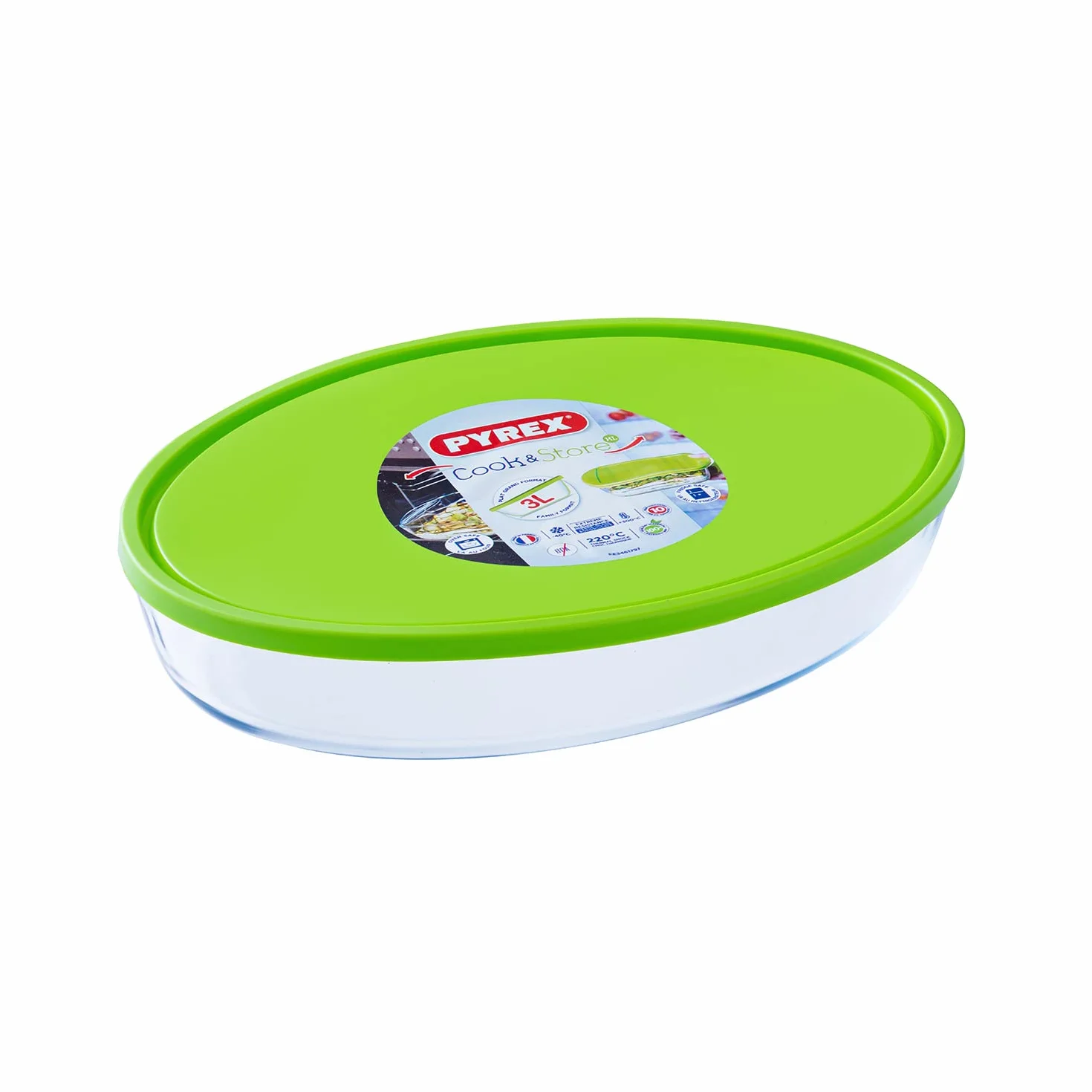 Pyrex naczynie do zapiekania ze szkła borokrzemowego
