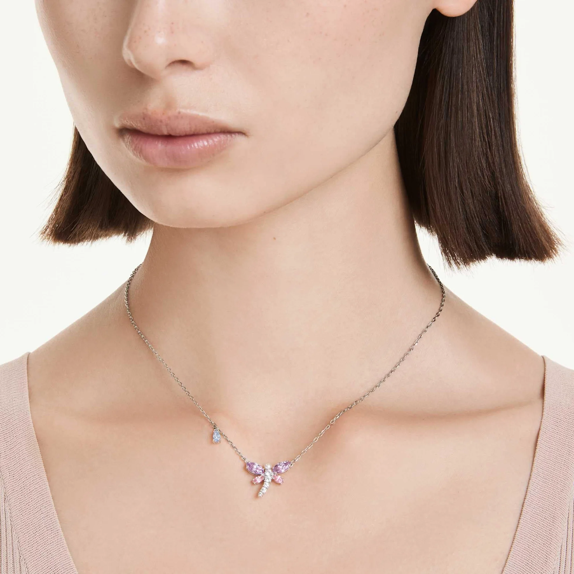 Swarovski Ariana Grande X Swarovski Kolekcja, Mieszane szlify, Ważka, Powlekany rodem