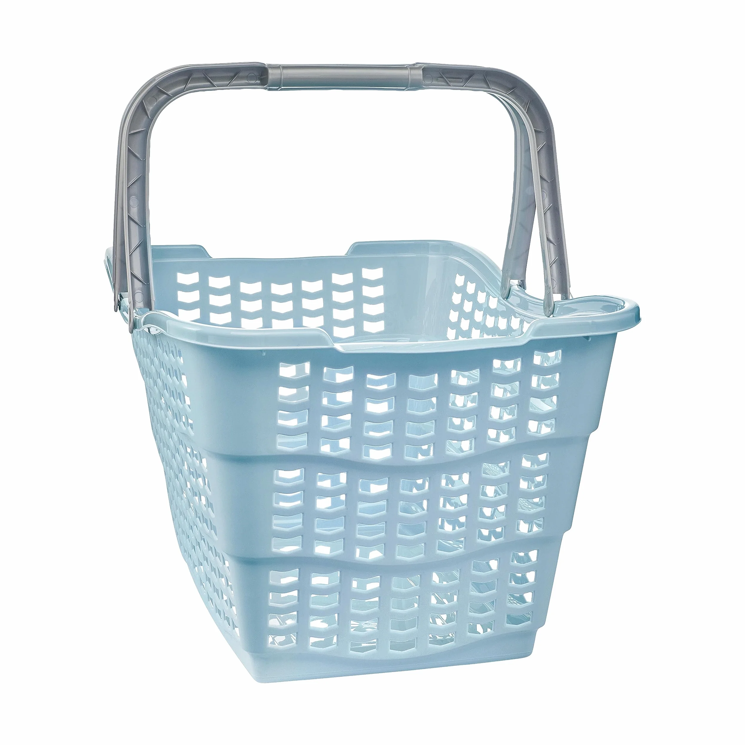 keeeper Praktischer Einkaufskorb Alma, Stabiler Kunststoff (PP), 40 x 29 x 22,5 cm, 15 l, Nordic Blue