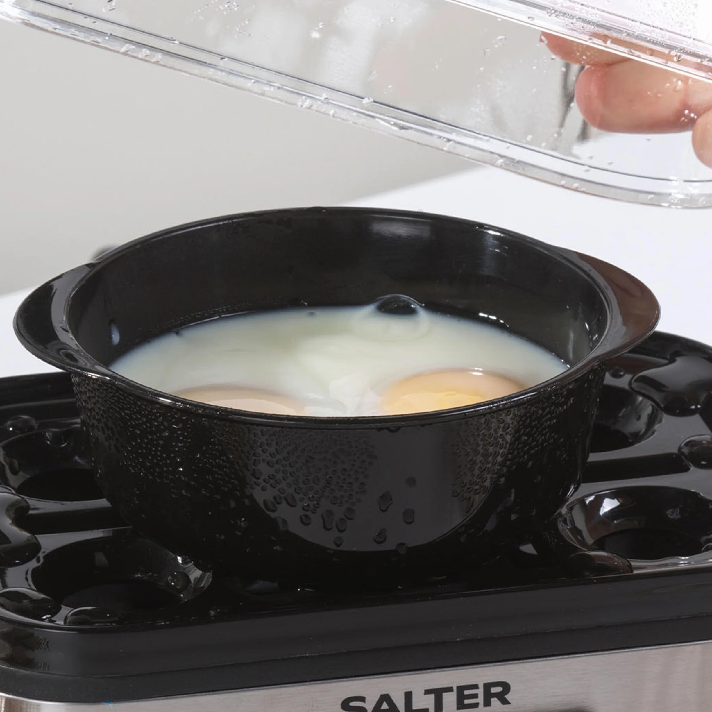 Salter Digital Egg Cooker 3w1 – Electric Omelette Maker, 6 Egg Capacity, LED Display