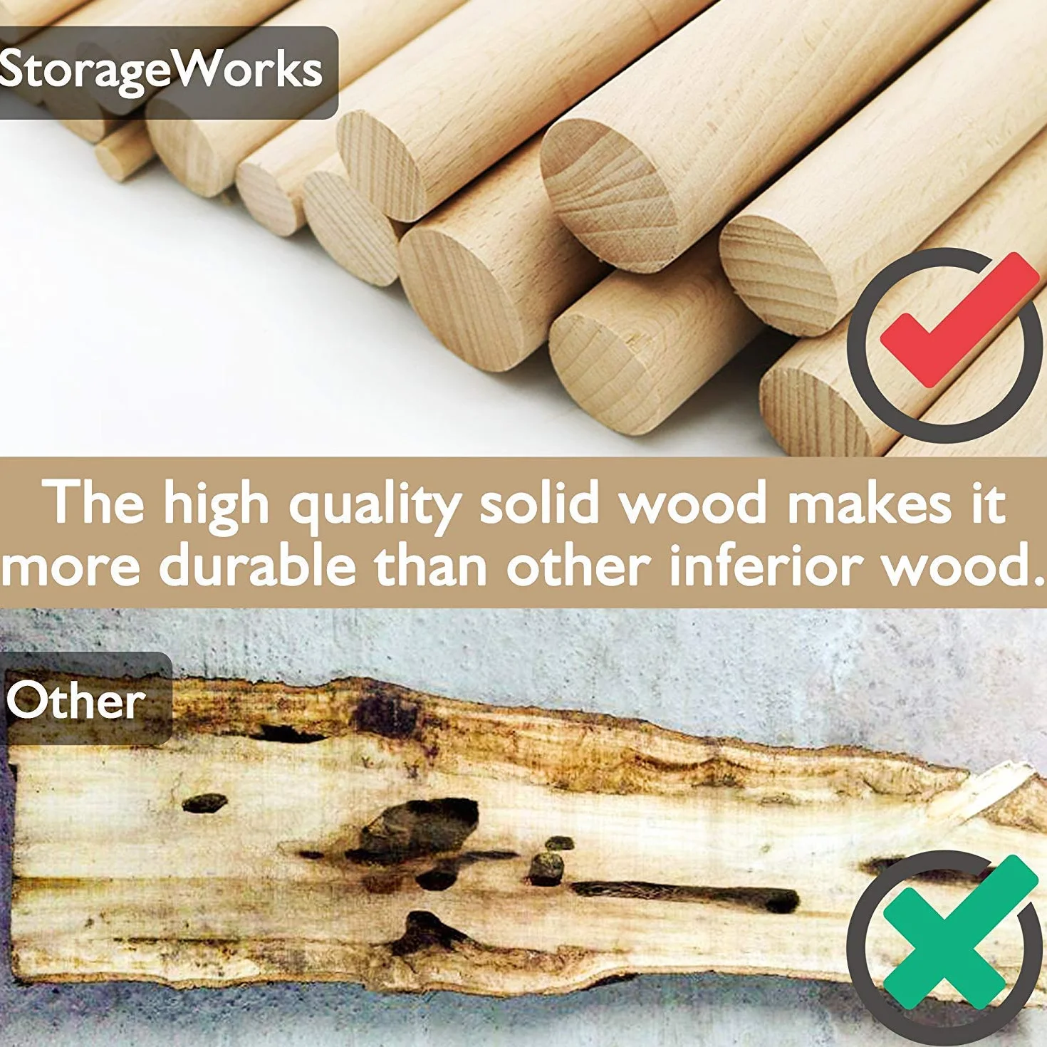 Wieszak na garnitur, zestaw 10 szt., wieszak na ubrania z litego drewna, z bardzo szerokimi ramionami, antypoślizgowy, na koszule, płaszcze, kurtki, spodnie, garnitury, hak obracany o 360°