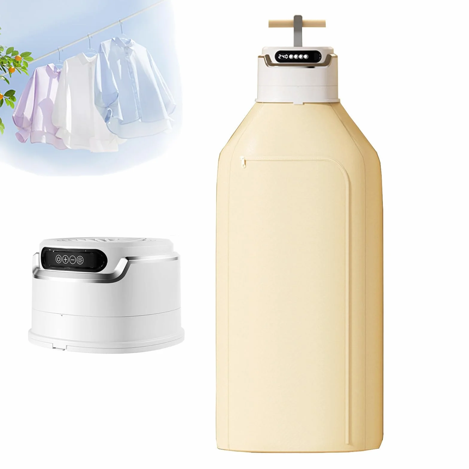 Przenośna suszarka do ubrań 600W z pompą ciepła, składana, nośność 10 kg