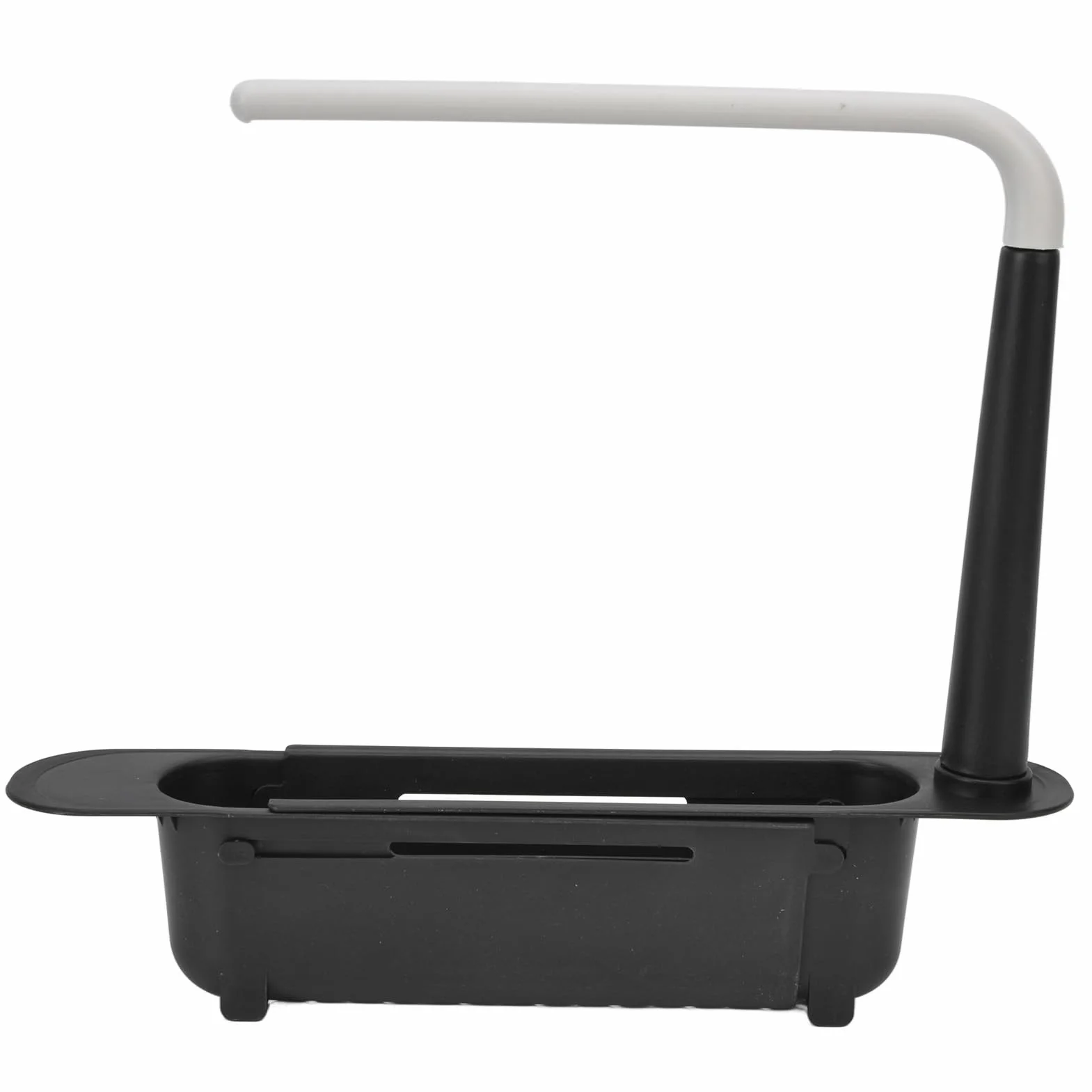 Teleskopowy Stojak do Przechowywania Zlewu Regulowany Organizer Dużej Pojemności Czarny