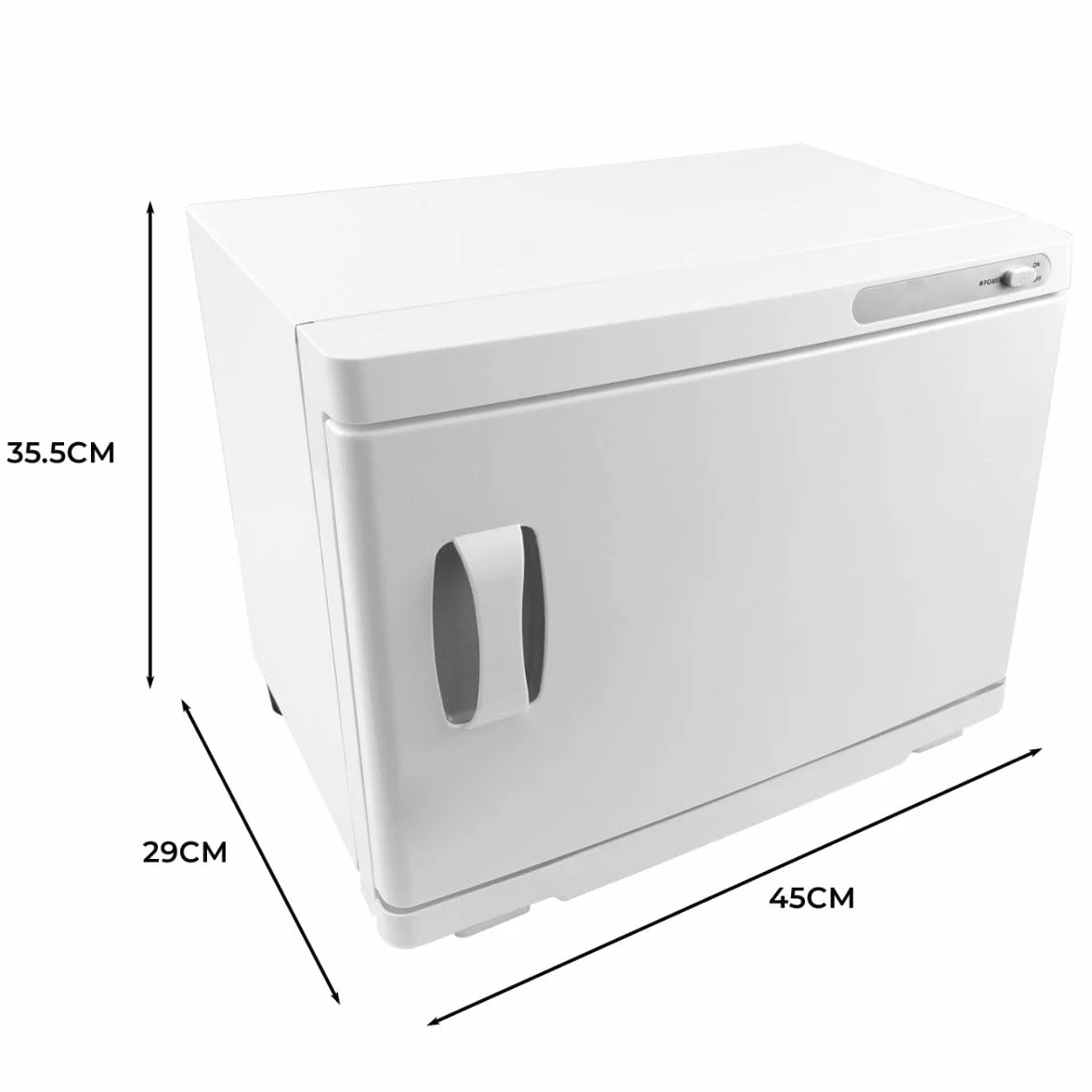 Podgrzewacz do ręczników Podgrzewacz do ręczników 70 ręczników Ręcznik do czyszczenia na sucho - 45 x 30 x 35 cm 70°c -> -10°C Salon Masaż Lampa UV Luksusowe wyjmowane półki 2 szczypce - biały