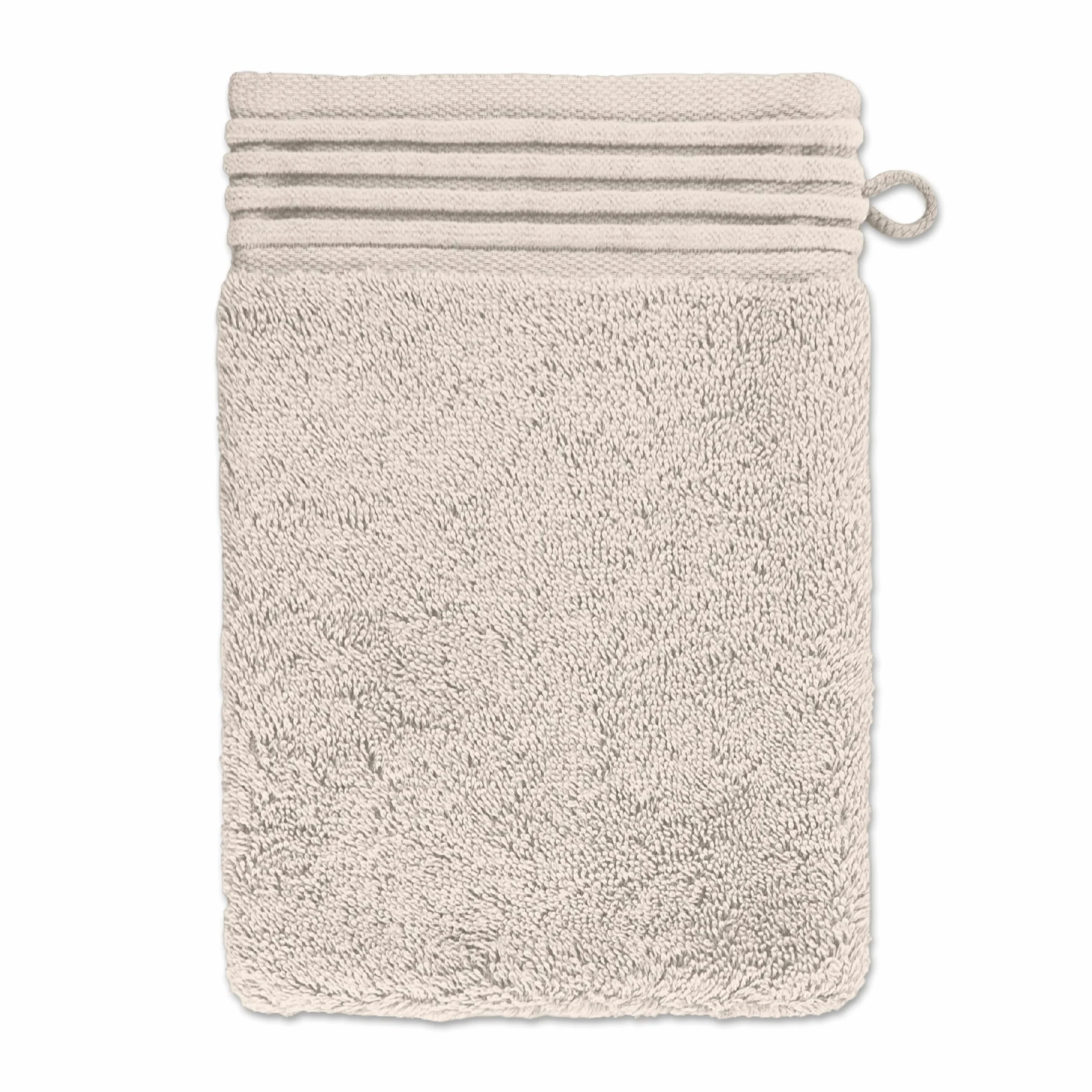 möve Loft rękawica do mycia 100% bawełny 15 x 20 cm papirus