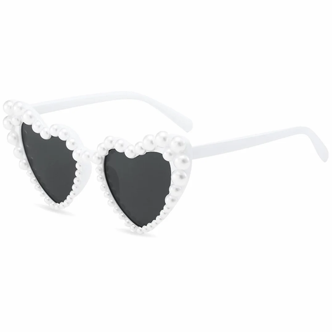 Augesak Okulary przeciwsłoneczne w kształcie serca, okulary przeciwsłoneczne w stylu vintage, UV400, ochrona przed słońcem, okulary przeciwsłoneczne w kształcie serca, modne okulary w kształcie serca