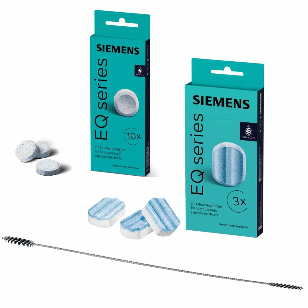 SIEMENS TZ80001 10 tabletek czyszczących + 3 tabletki odkamieniające do serii EQ