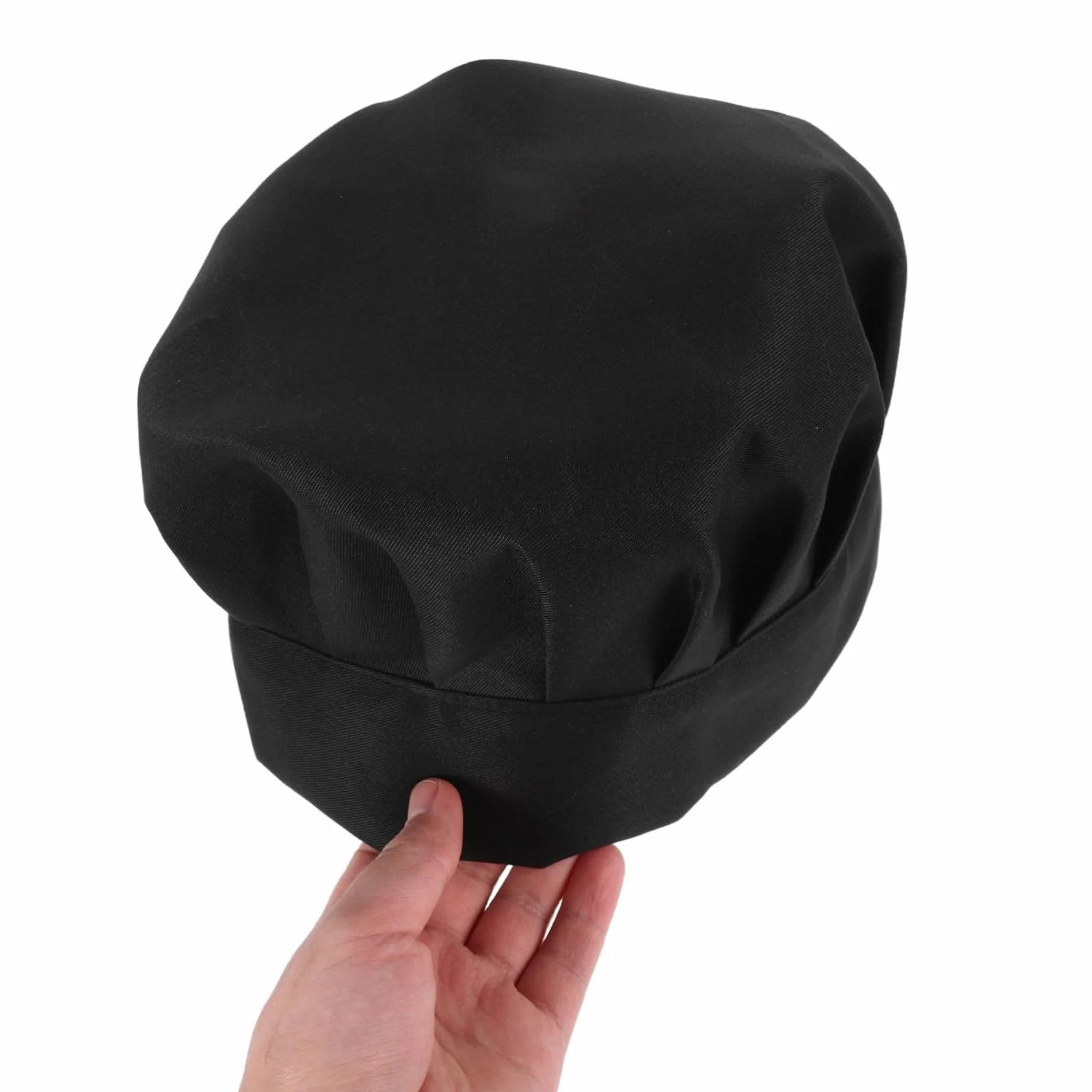 COLLBATH 2pcs Chef Hat Cook Cape Unisex Chef Hats Kitchen Kotelowa Czapka Oddychana Czaszki Czapki Czapki Kuchenne Czapki Cateringowe Dla Mężczyzn Kobiety Czarne