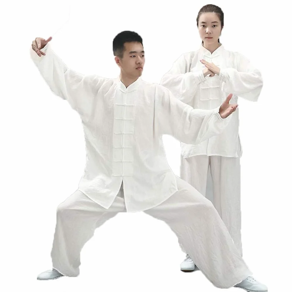 Tradycyjne chińskie mundury Tai Chi, odzież Kung Fu unisex, sztuki walki Qi Gong Wing Chun Shaolin Kung Fu Taekwondo ubrania treningowe