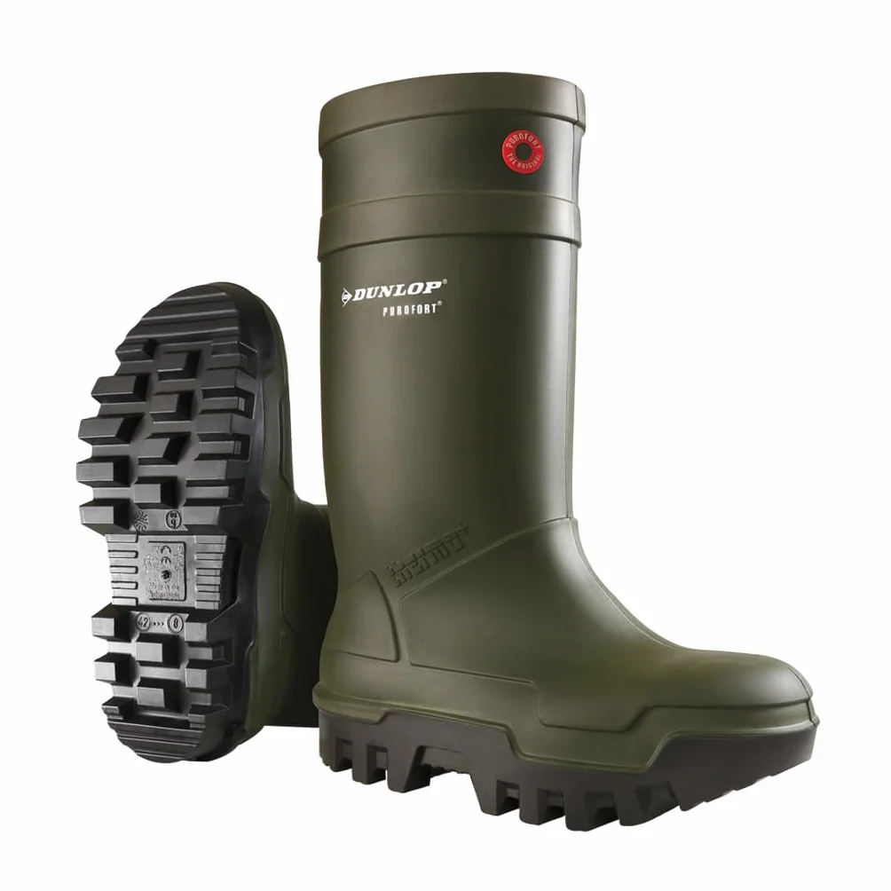 Dunlop Mężczyźni Dunlop Purofort Thermo+ Buty Ochronne, Oliwkowy, 43 EU