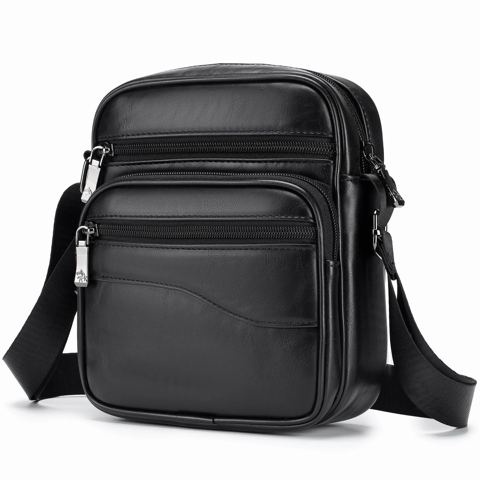 SPAHER Torba męska skórzana torebka na ramię torebka na ramię torba na ramię duża torba kurierska crossbody prezent dla mężczyzn