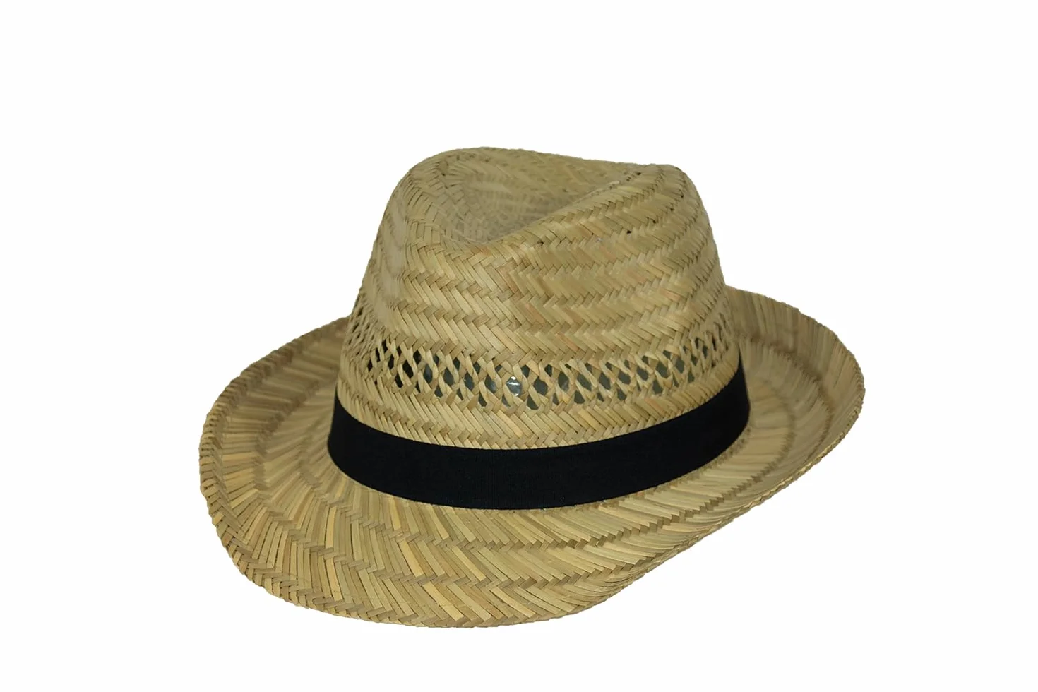 Black Jungle Varadero kapelusz słomkowy naturalny kapelusz letni kapelusz słomkowy Hawana kapelusz unisex Bogart kapelusz Fedora