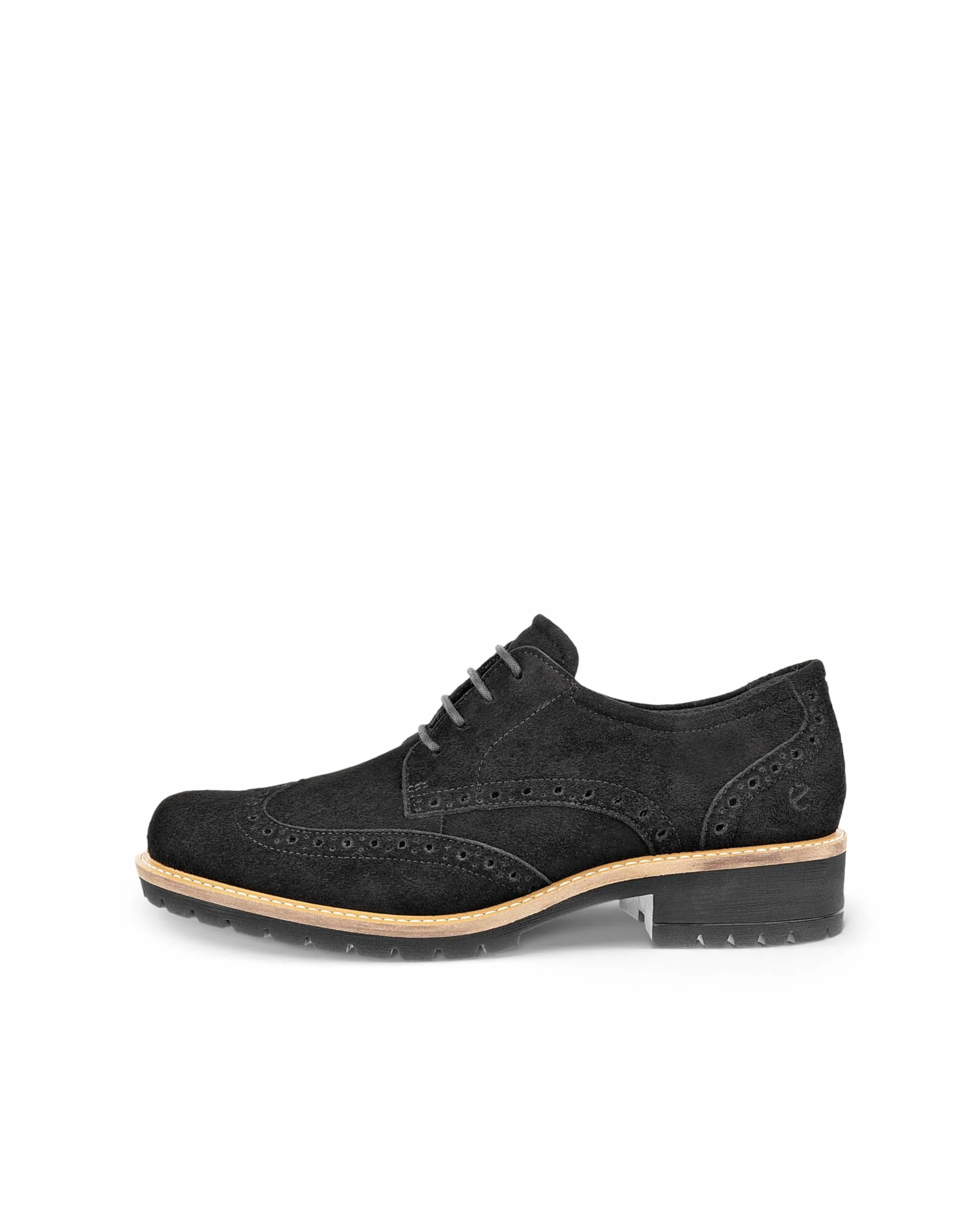 ECCO Elaina Oxford Flat damskie, Czarny, 37 EU