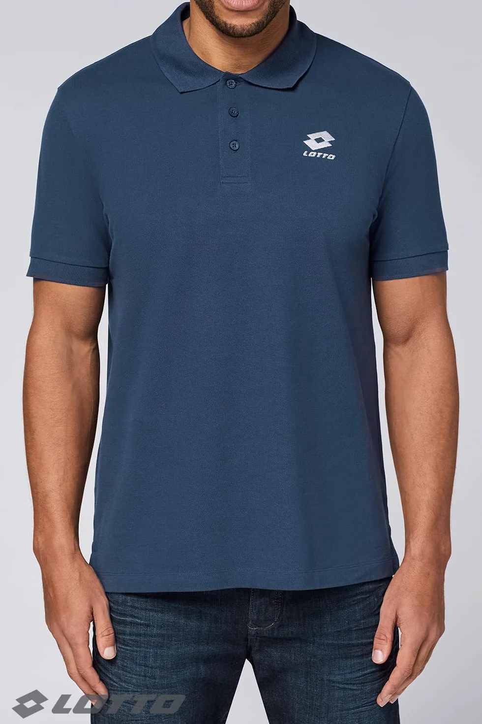 Lotto koszulka polo męska bawełniana, czarna lub niebieska, z krótkim rękawem, zestaw 2 szt., rozmiar L–5XL, elegancka koszulka polo męska z wyszywanym logo, klasyczna i wygodna, oddychająca