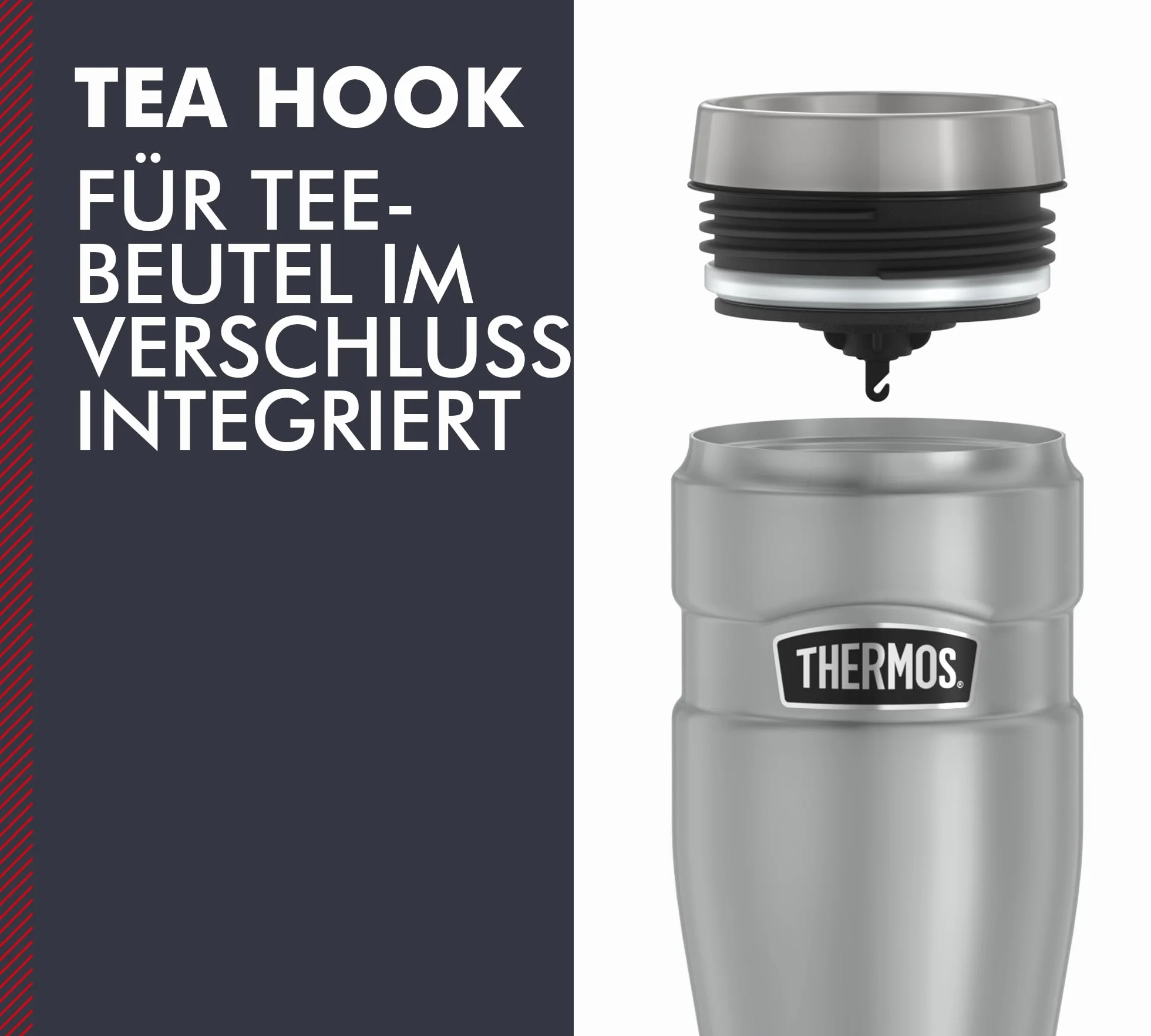 Thermos Stainless King Mug Kubek Termiczny Srebrny 470 ml