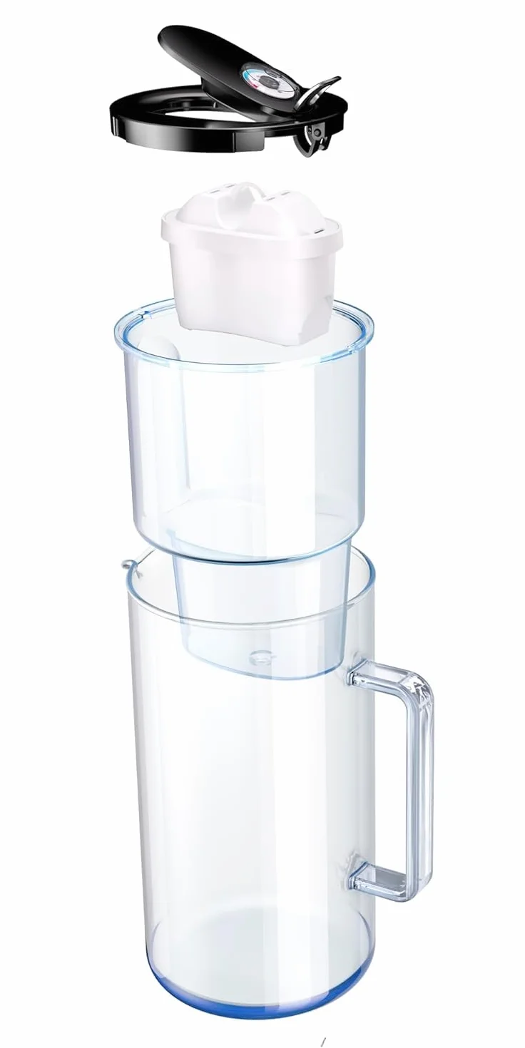 AQUAPHOR Szklany dzbanek filtrujący do wody 2,5 l z filtrem MAXFOR+