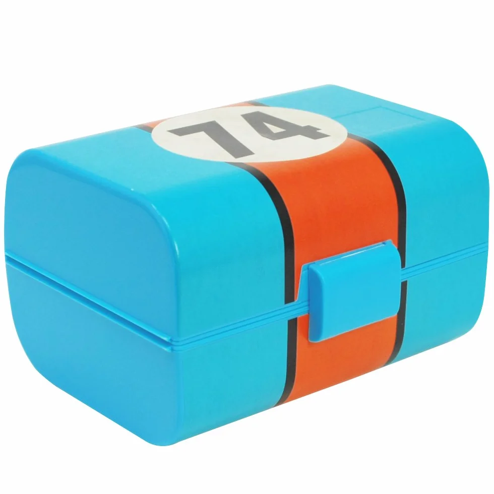 COM-FOUR® Lunchbox vintage z 3 przegrodami 17x13x10 cm