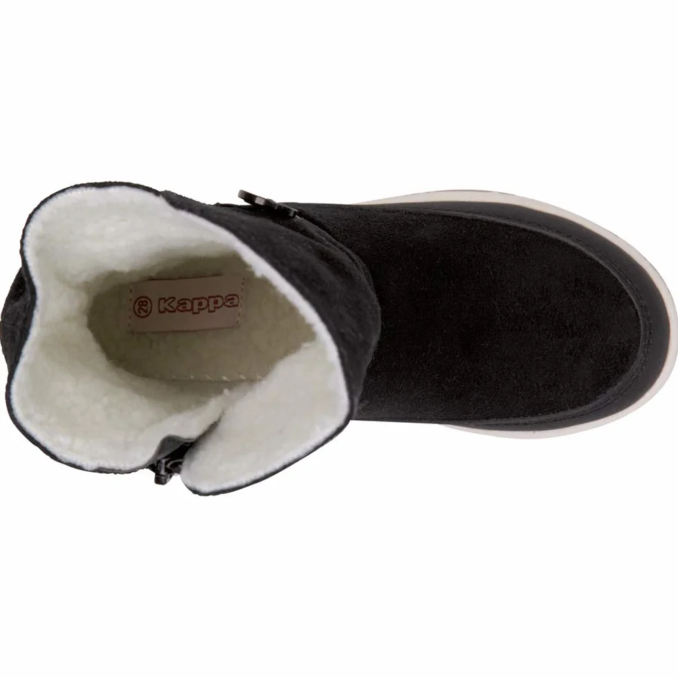 Kappa Chłopięce buty dziecięce unisex kremowe botki dziecięce, Czarny