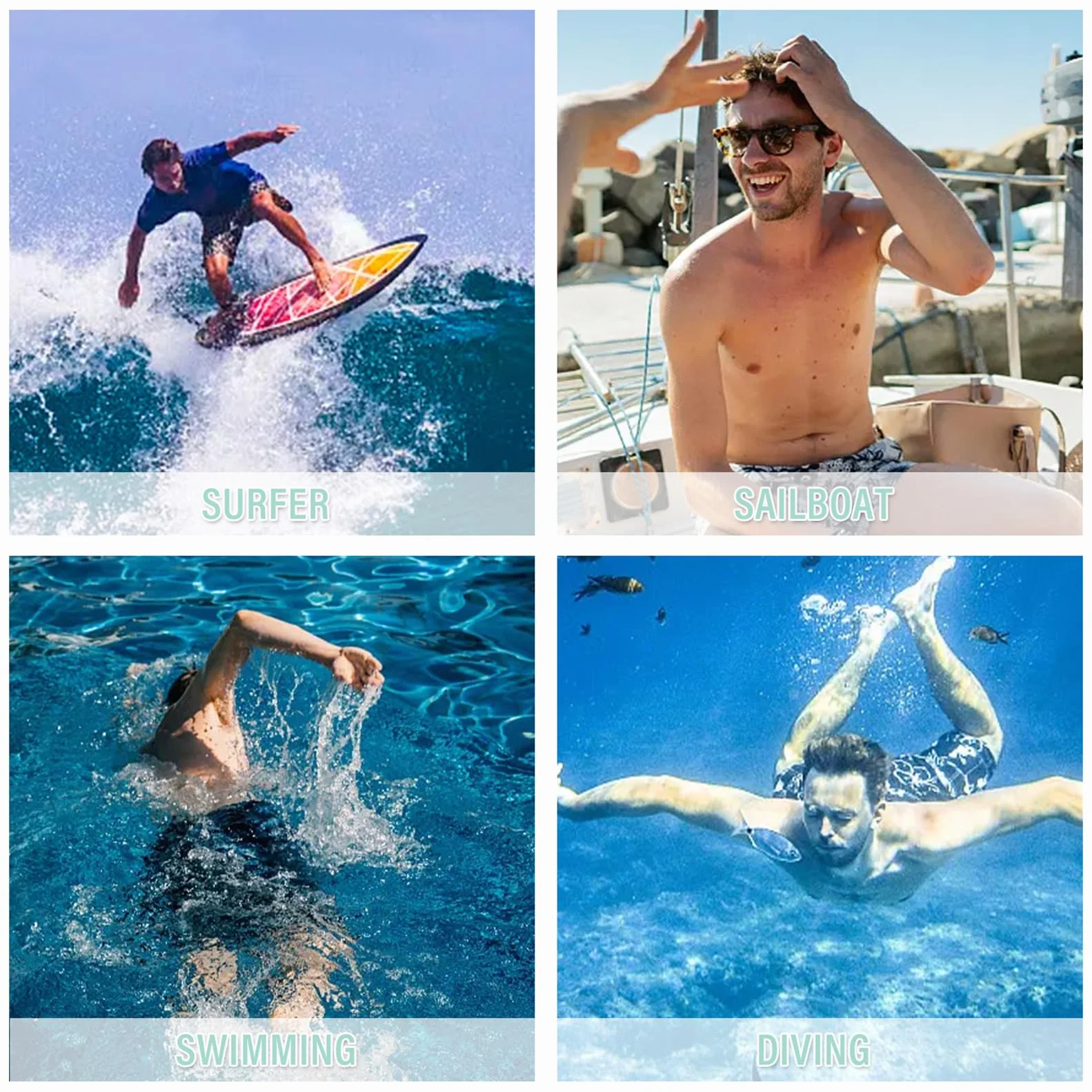 EDOTON Męskie kąpielówki szybkoschnące szorty plażowe z regulacją i kieszeniami szorty plażowe szorty szorty S-XXL