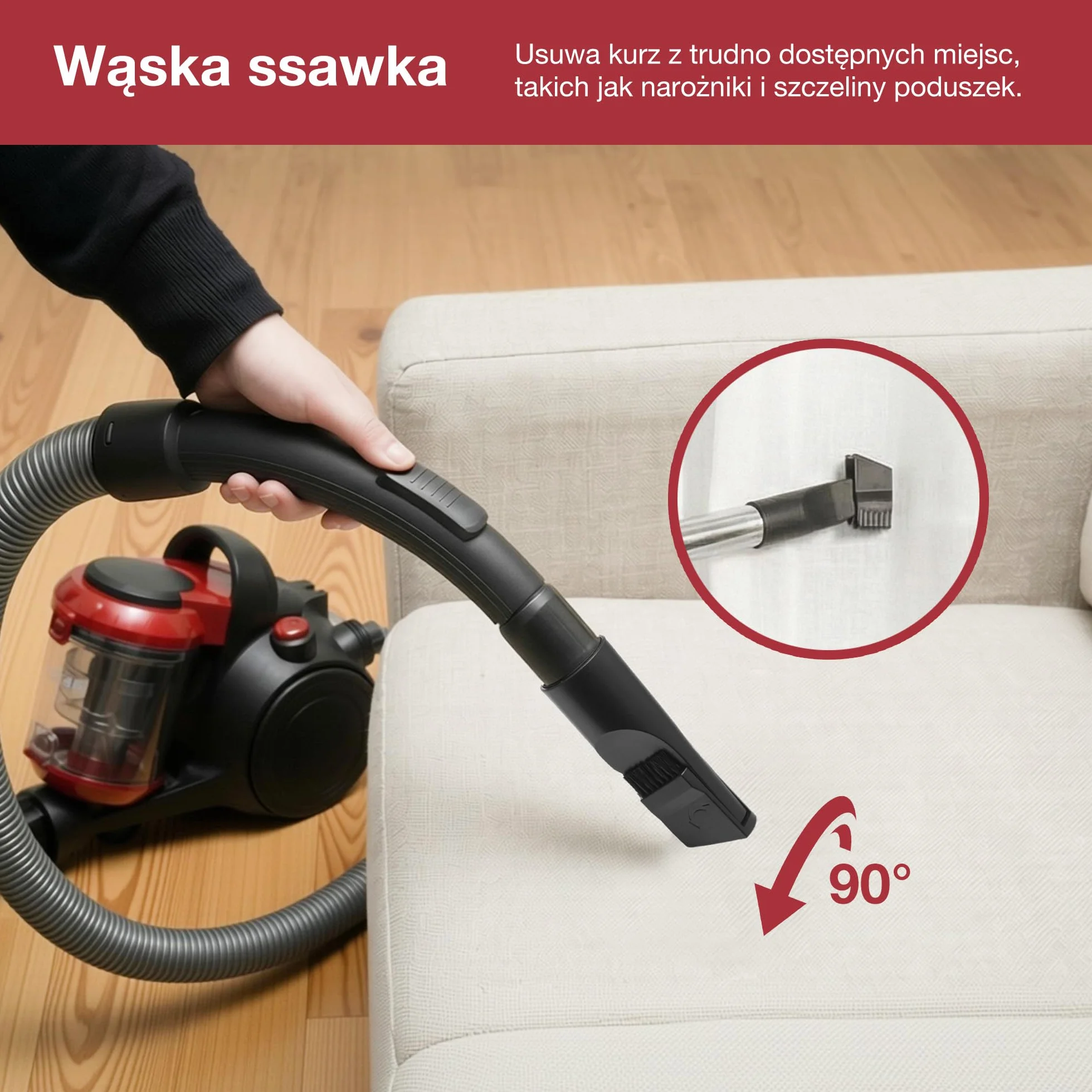 Akitas C10P Odkurzacz bezworkowy 900 W Wessel Werk D320 32 cm