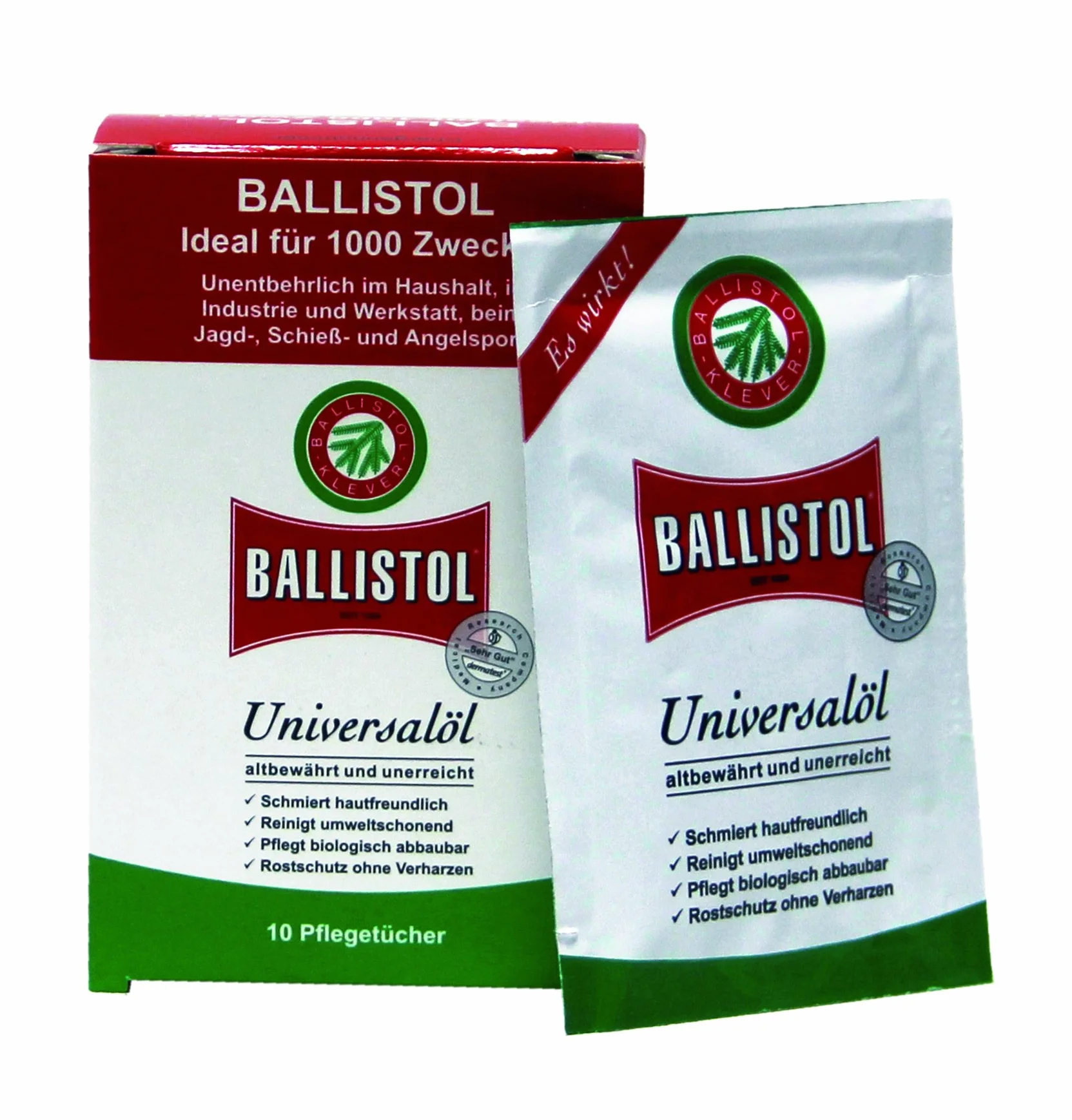Ballistol 21950 chusteczki 10-częściowe - wielokolorowe