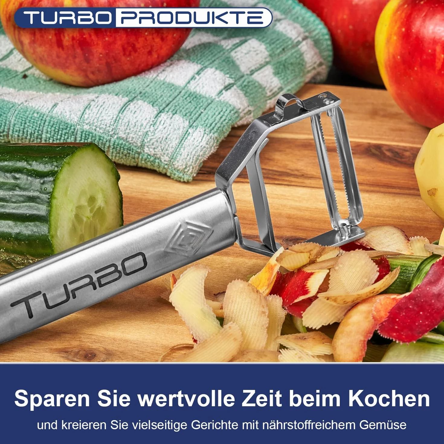 Obieraczka turbo Combi uniwersalna ze stali nierdzewnej 3 w 1