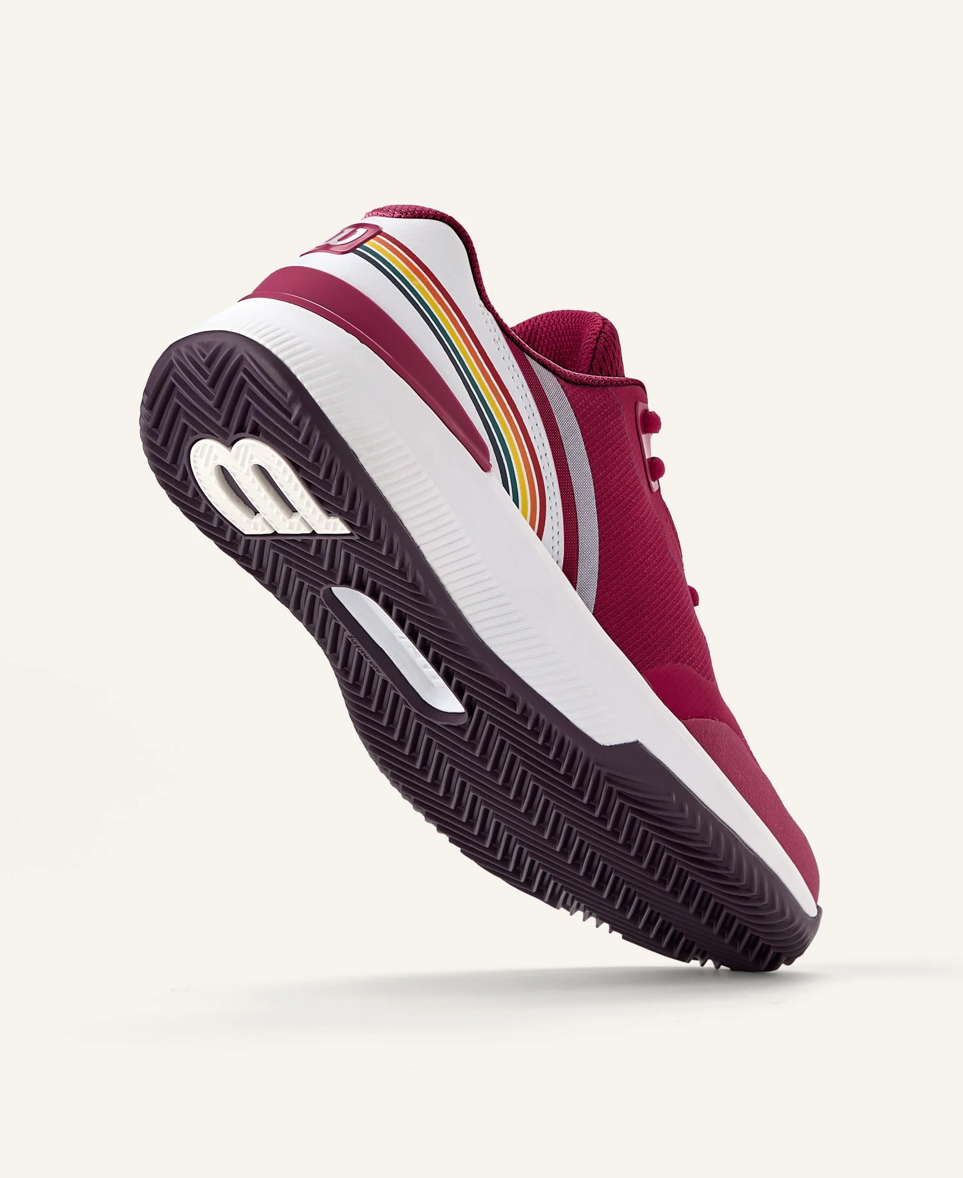 Wilson Damskie buty tenisowe Intrigue Pro Clay RgTennis, Beaujolais White Plum Perfect, 6.5 UK
