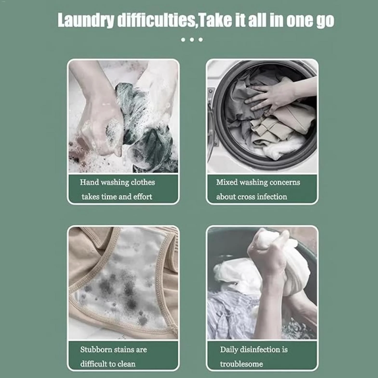 Portable Washing Machine 3.8L Mini for Underwear Socks Travel