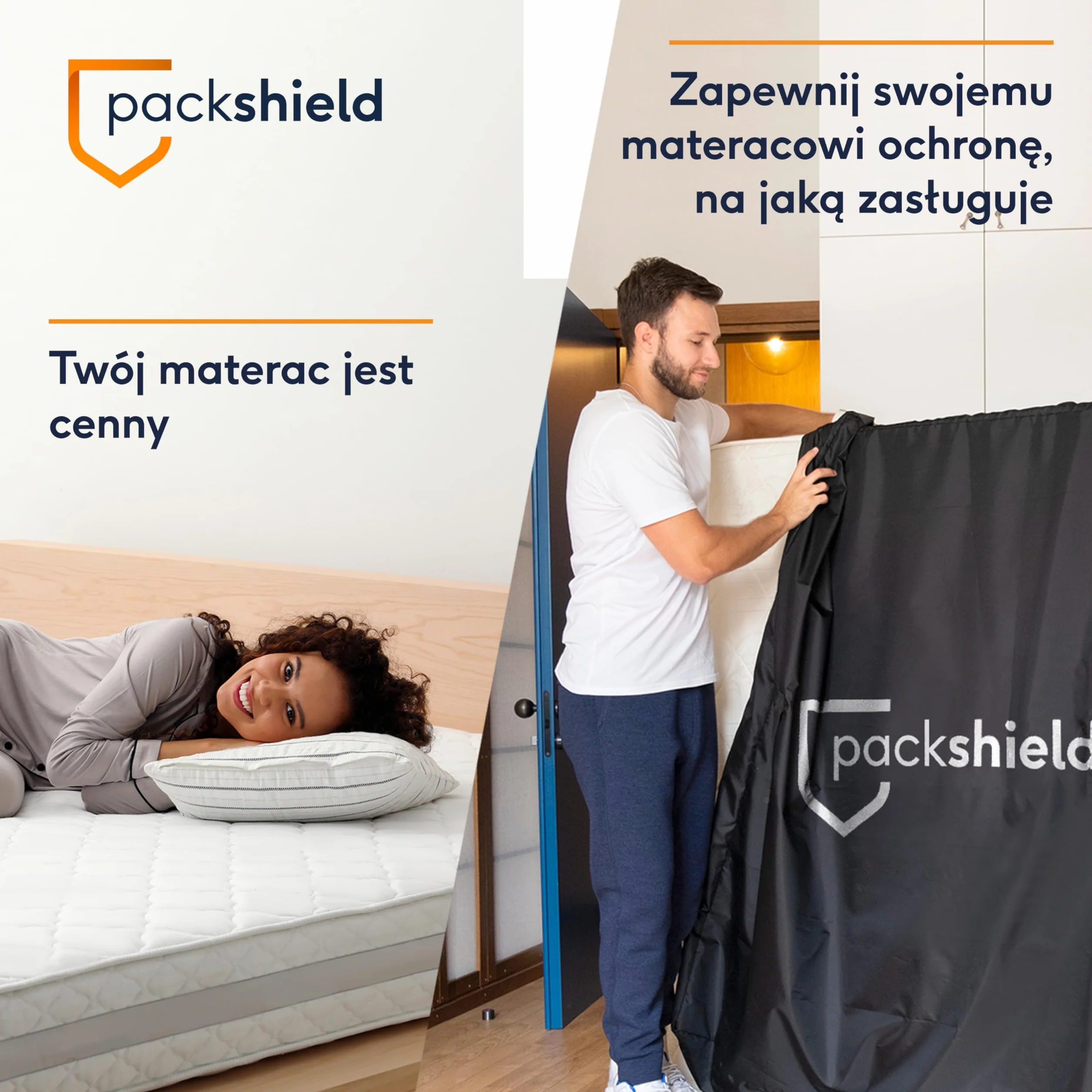 Pokrowiec ochronny na materac 140x200cm wodoodporny Oxford z 4 uchwytami