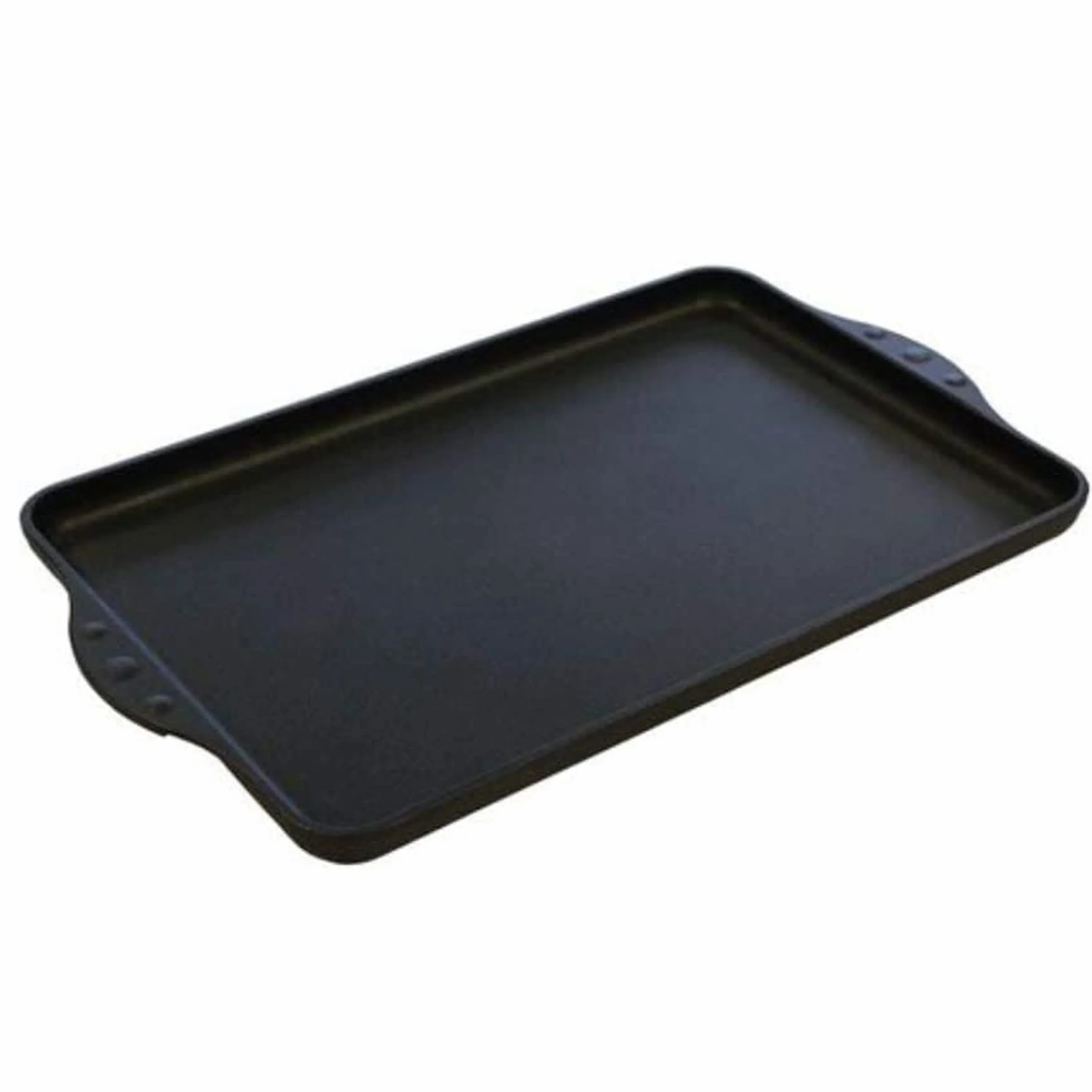 Ulubiona patelnia Teppanyaki płyta grillowa XXL 43 x 28 cm – z uchwytami bocznymi – gładka powłoka nieprzywierająca z odlewu aluminiowego do wszystkich rodzajów kuchenek, w tym indukcyjnych i