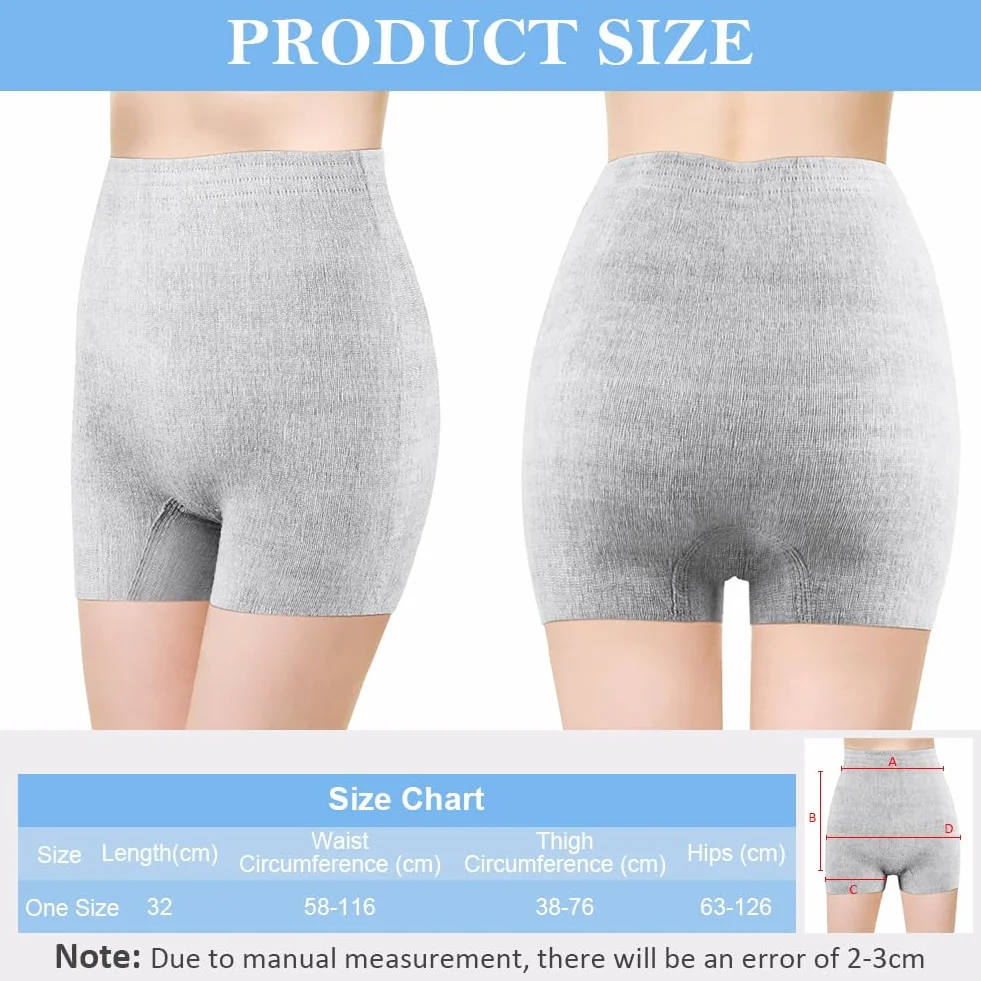 ACWOO Majtki jednorazowe poporodowe, damska bielizna ciążowa z wysokim stanem, majtki typu boyshort z mikrofibry, super miękkie, oddychające, rozciągliwe majtki ciążowe po urodzeniu, bezszwowe