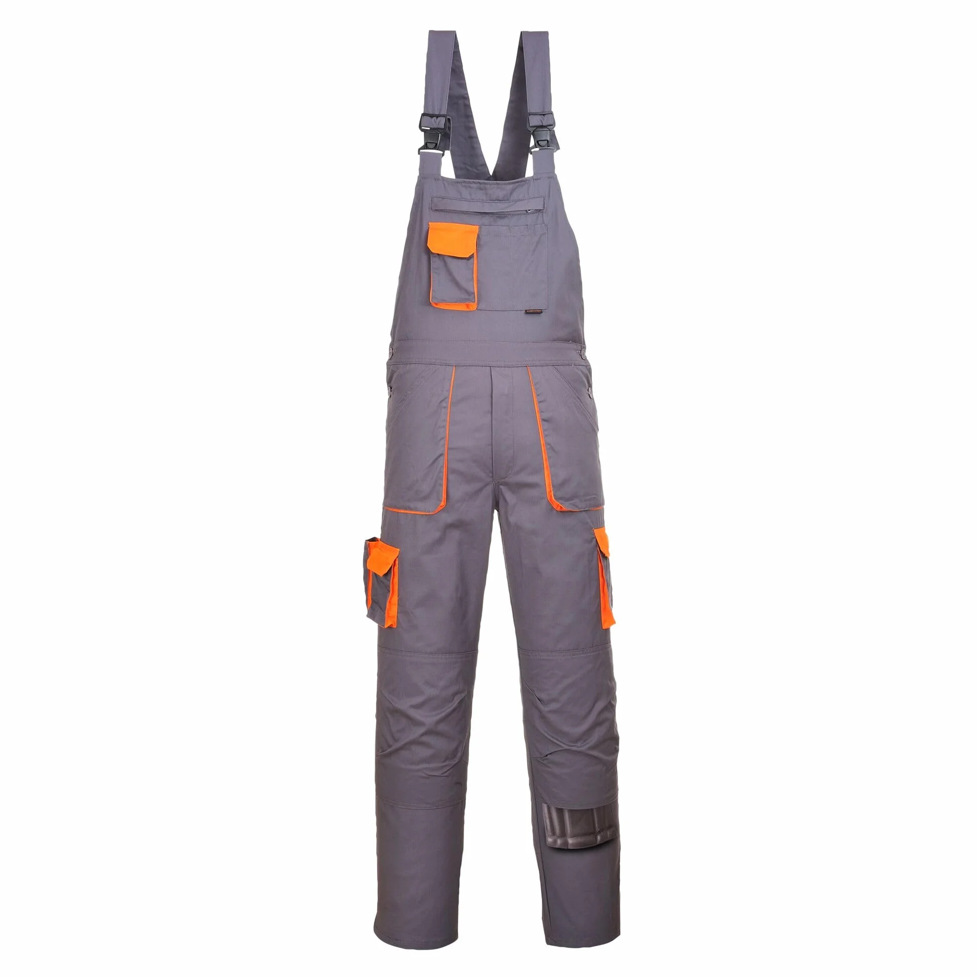 Portwest TX12 Ogrodniczki dwukolorowe Texo., Szary, Regular, Rozmiar XL