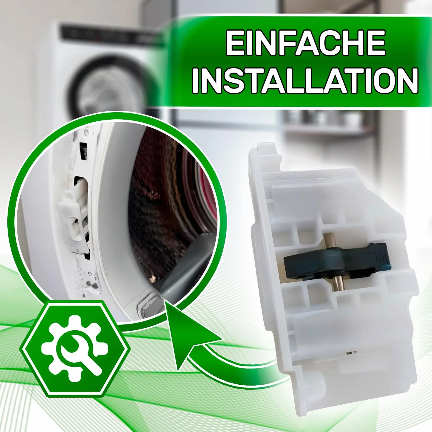 Zamek do drzwi suszarek bębnowych Bosch Balay Constructa Siemens Neff iQ300 iQ500 iQ700 iQ800 00623797
