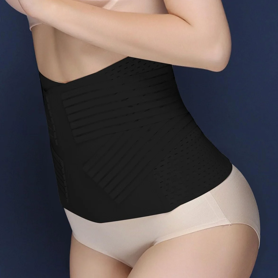 Pas do rehabilitacji po porodzie, dla kobiet, 3 w 1, pas biodrowy po porodzie, dla kobiet po porodzie, pas wyszczuplający do cięcia cesarskiego, 23 x 94 cm