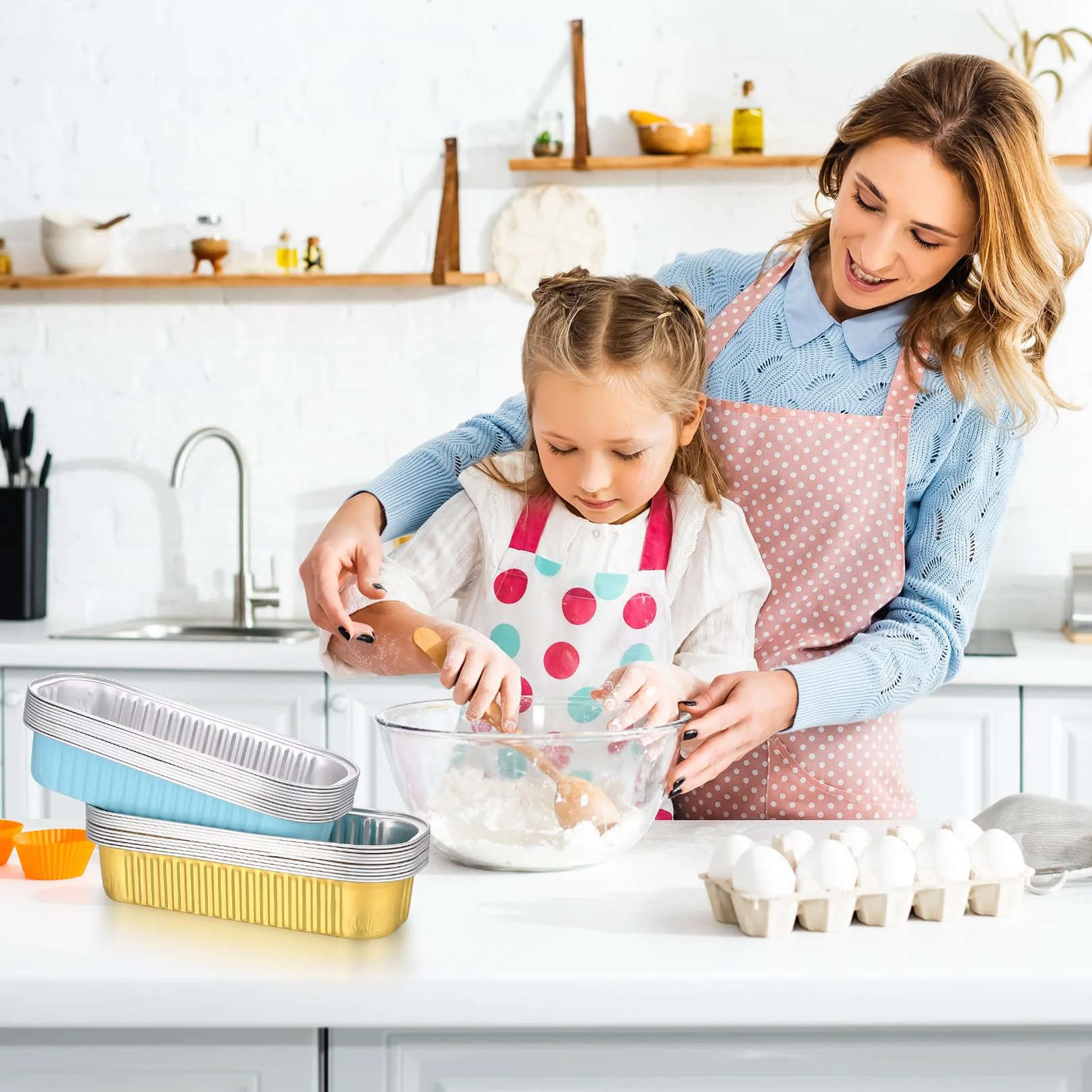 aluminiowe pojemniki z folii aluminiowej z pokrywkami, 20 szt. pojemniki z folii aluminiowej 200 ml z pokrywkami, aluminiowe formy do chleba, aluminiowe formy do pieczenia, kubki do pieczenia