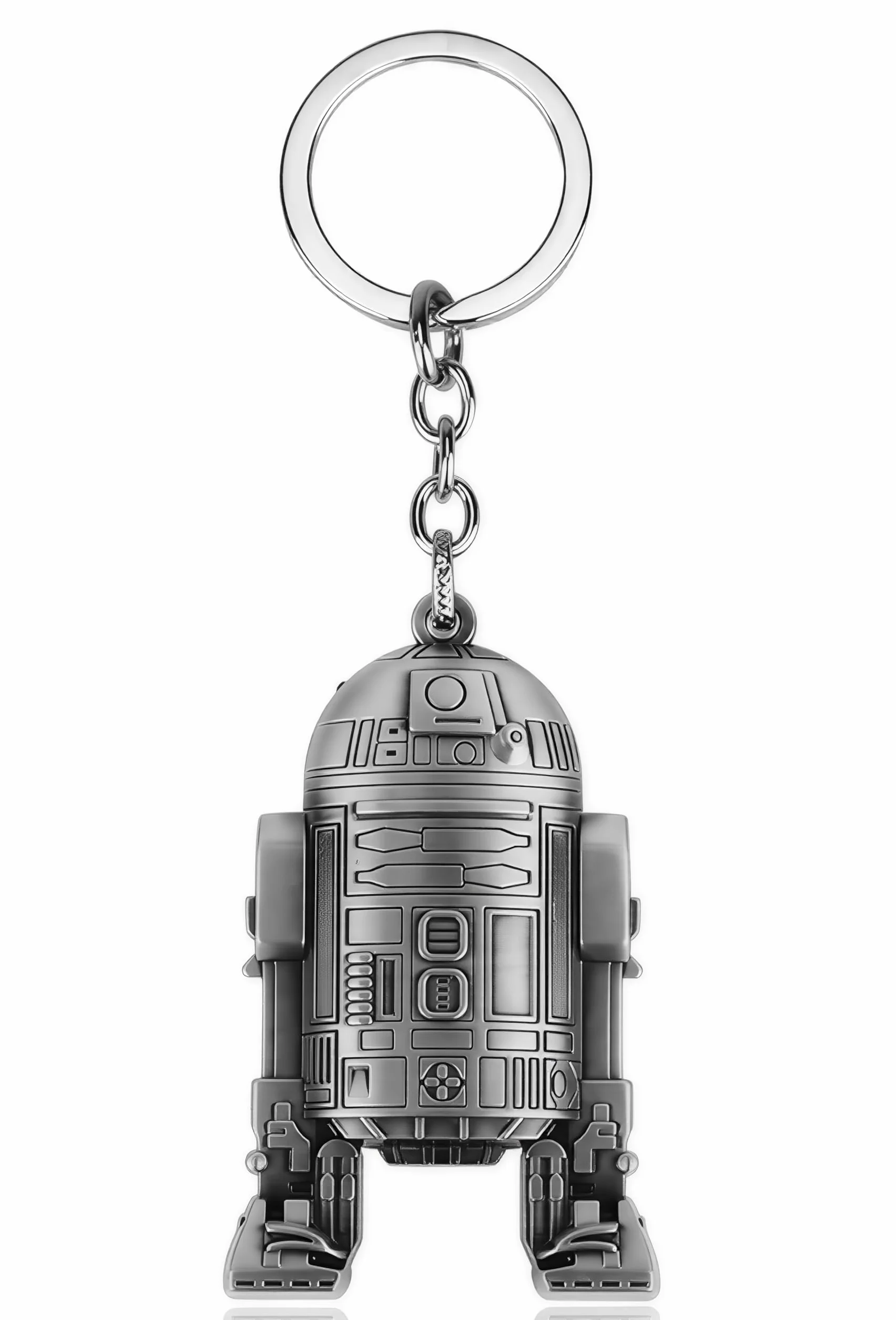 Breloczek do kluczy z metalu z kółkiem, dla fanów Sagi Star Wars, R2d2., m