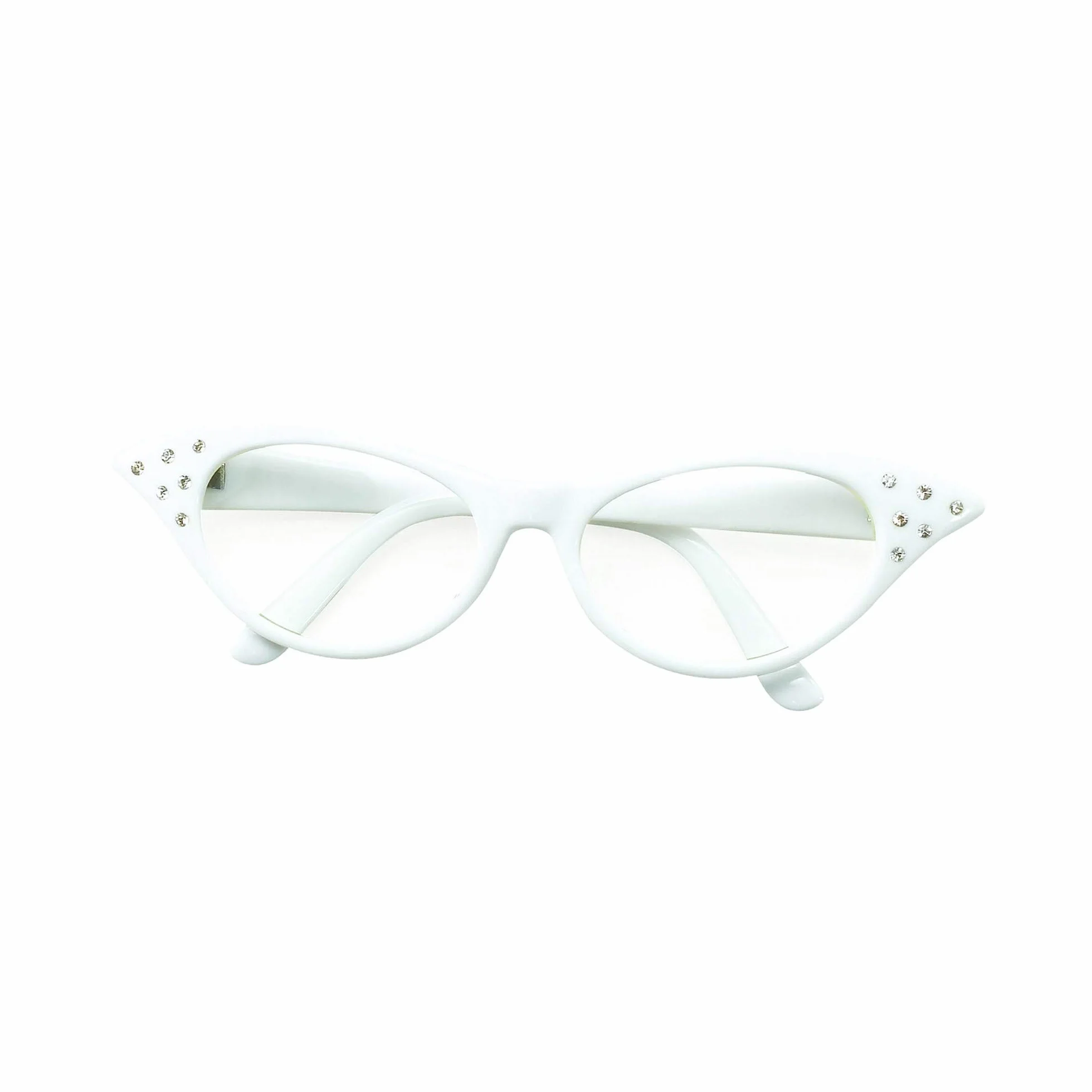 Bristol Novelty BA142R okulary w stylu lat 50., czerwone, damskie, rozmiar uniwersalny